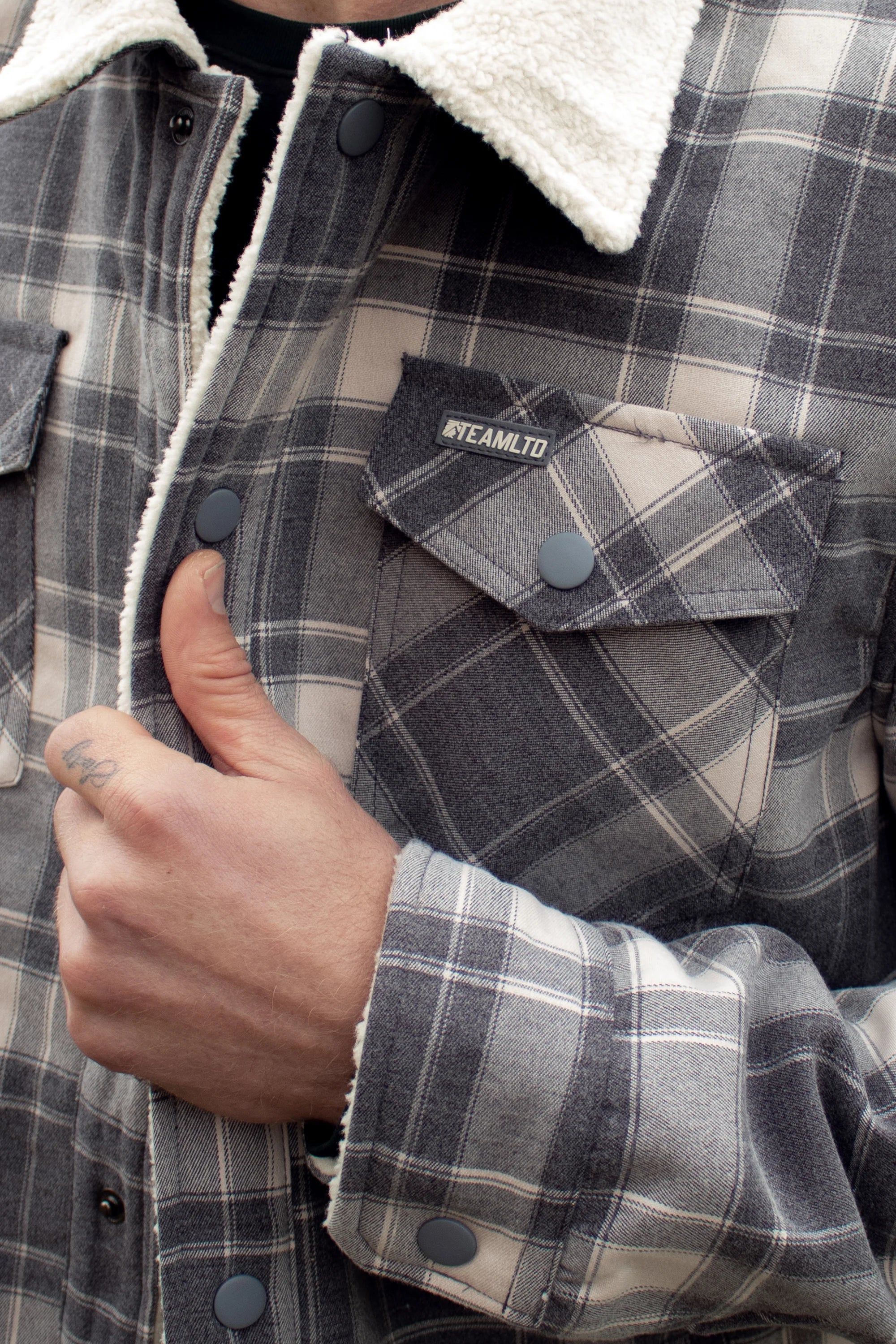 Plaid Sherpa Lumberjacket sold by TEAMLTD product image thumbnail 12