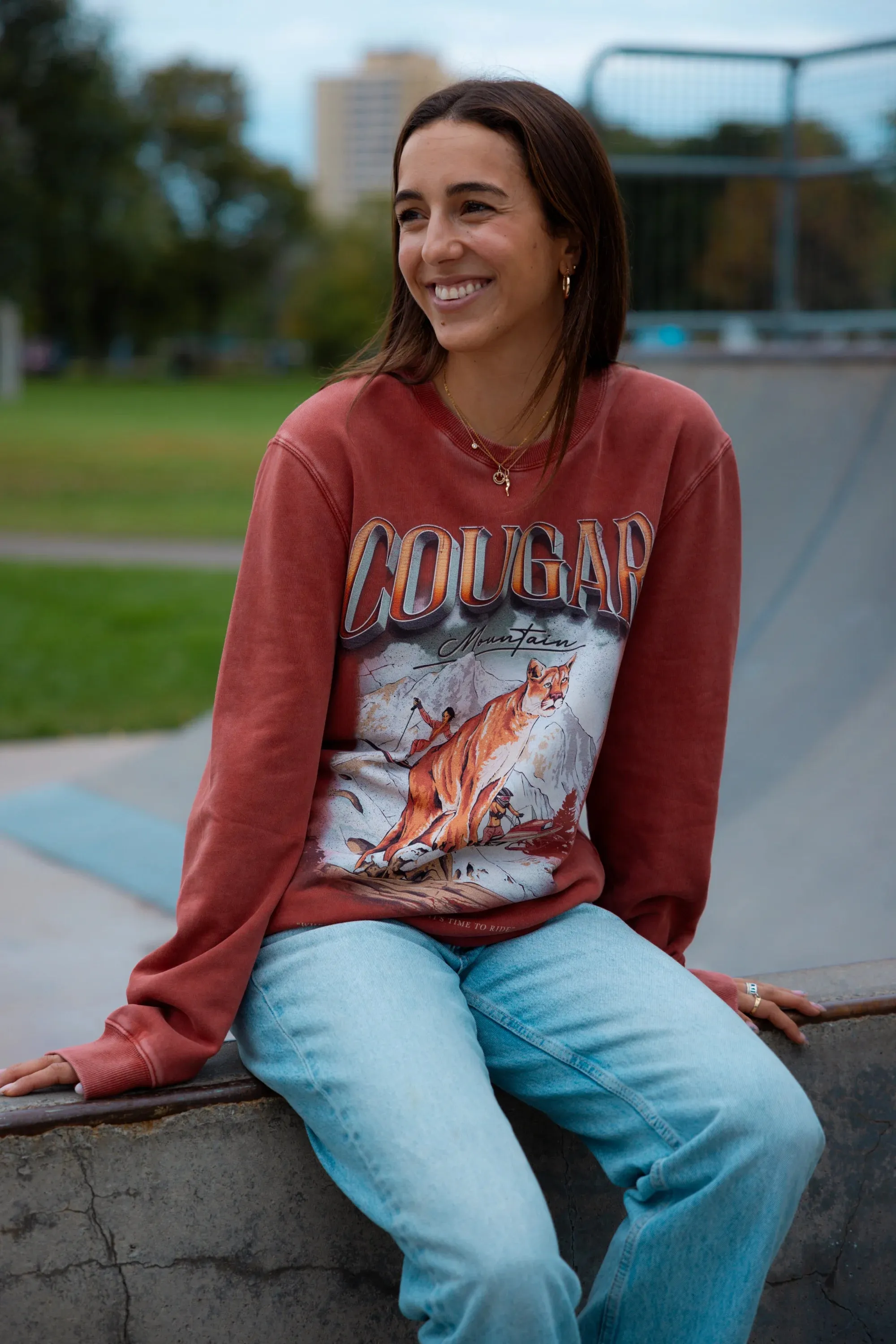 Cougar Crewneck sold by TEAMLTD product image thumbnail 2