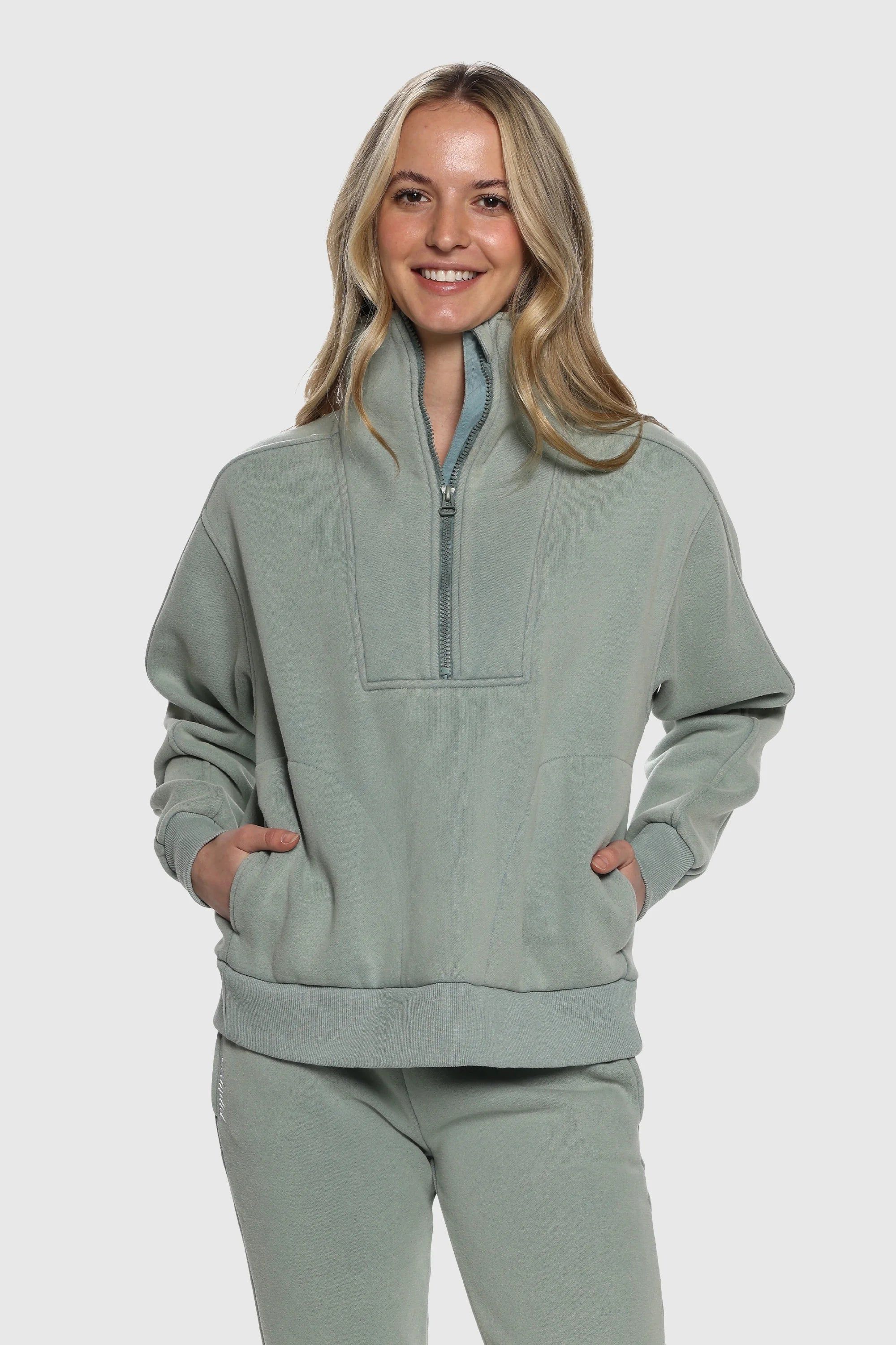 Washed Mint Sunday Fleece Set sold by TEAMLTD