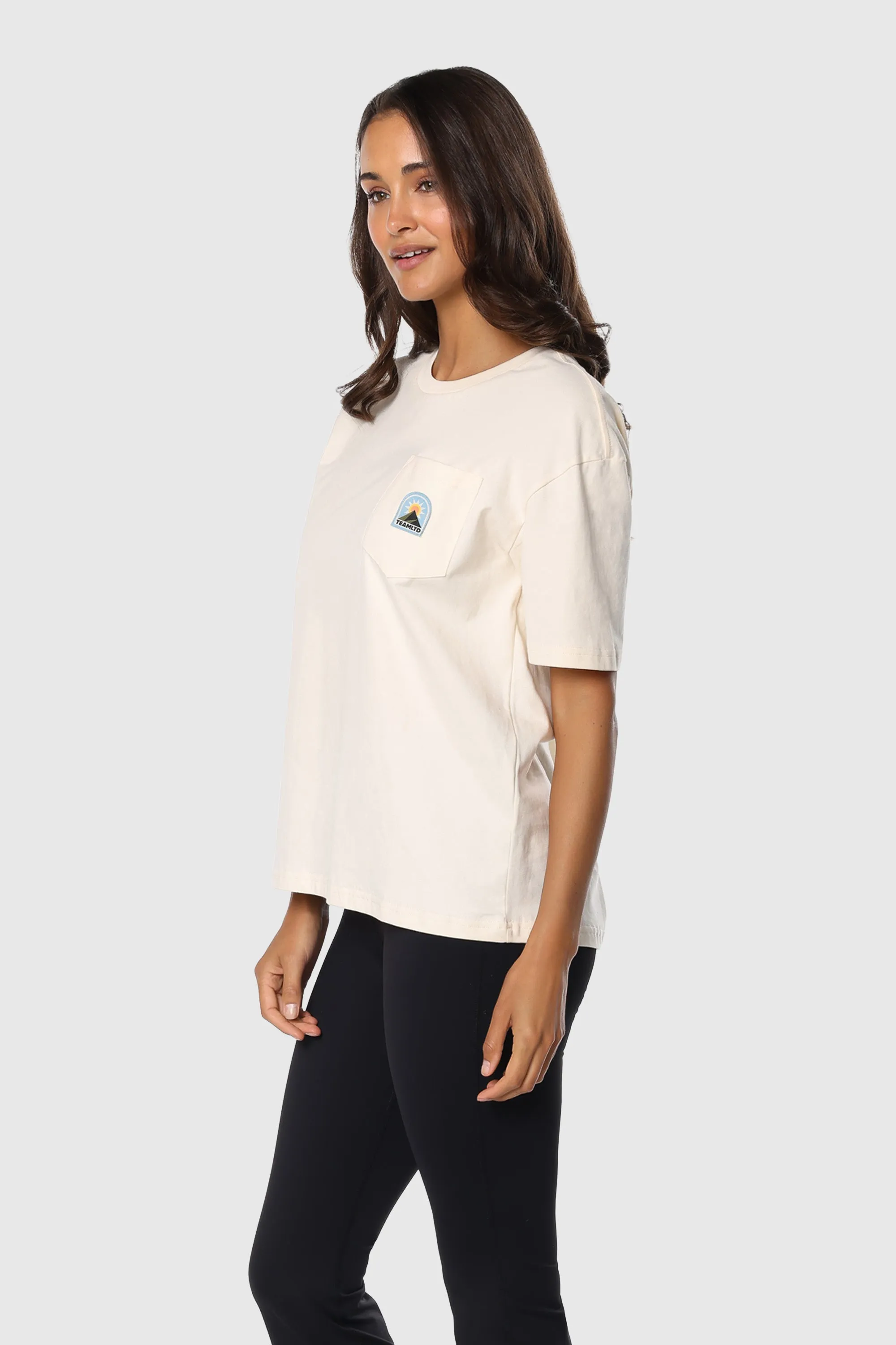Ladies Horizon Pocket Tee sold by TEAMLTD product image thumbnail 3