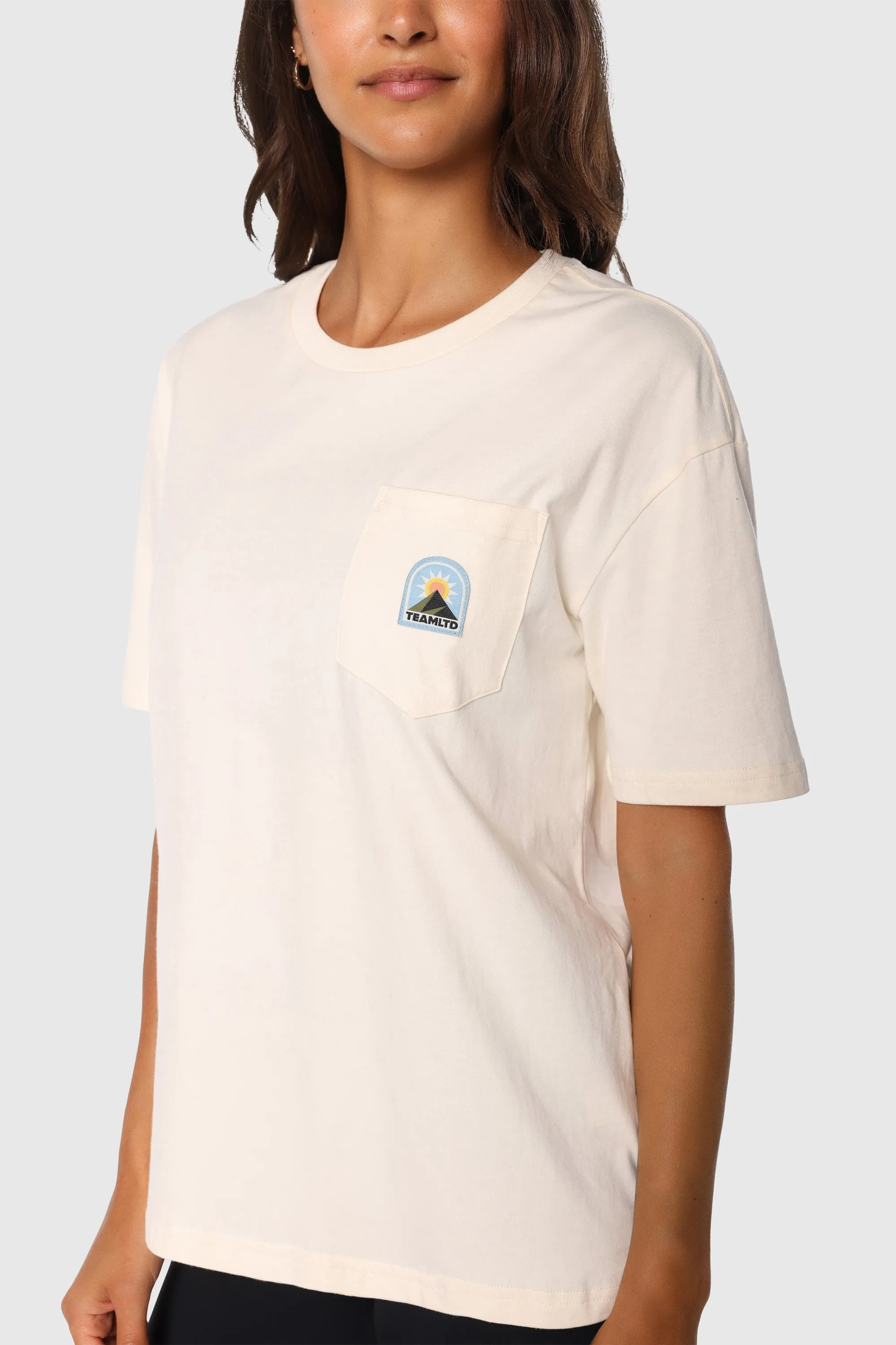 Ladies Horizon Pocket Tee sold by TEAMLTD product image thumbnail 4