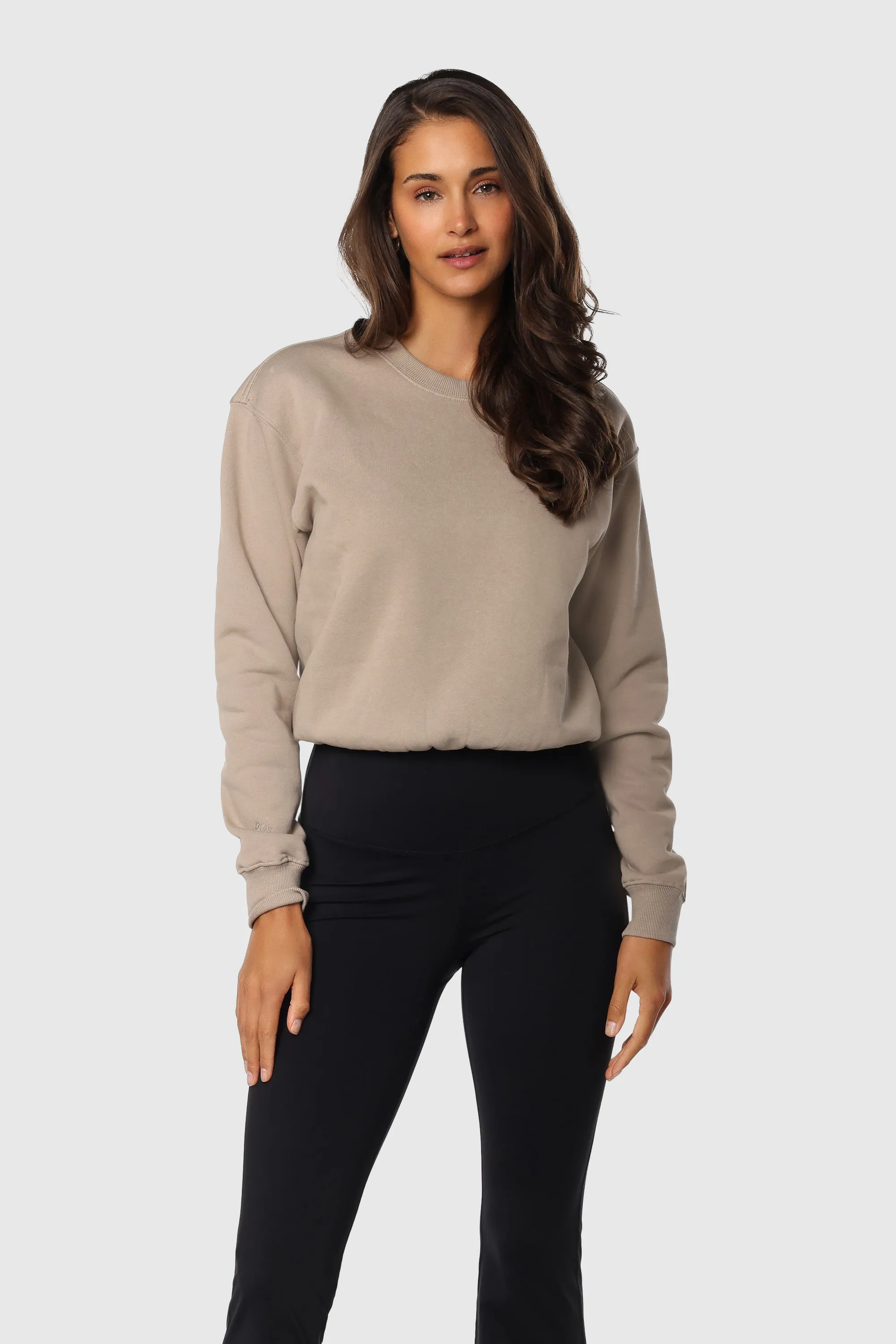 Cinch-Waist Crewneck sold by TEAMLTD