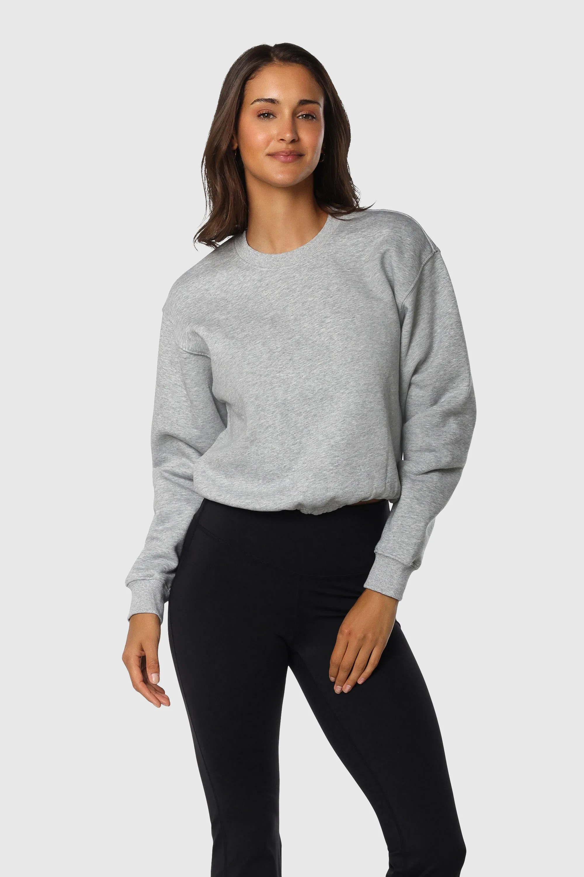 Cinch-Waist Crewneck sold by TEAMLTD