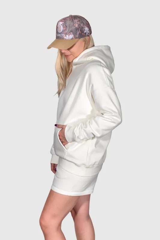 White Oversized Fleece Set sold by TEAMLTD