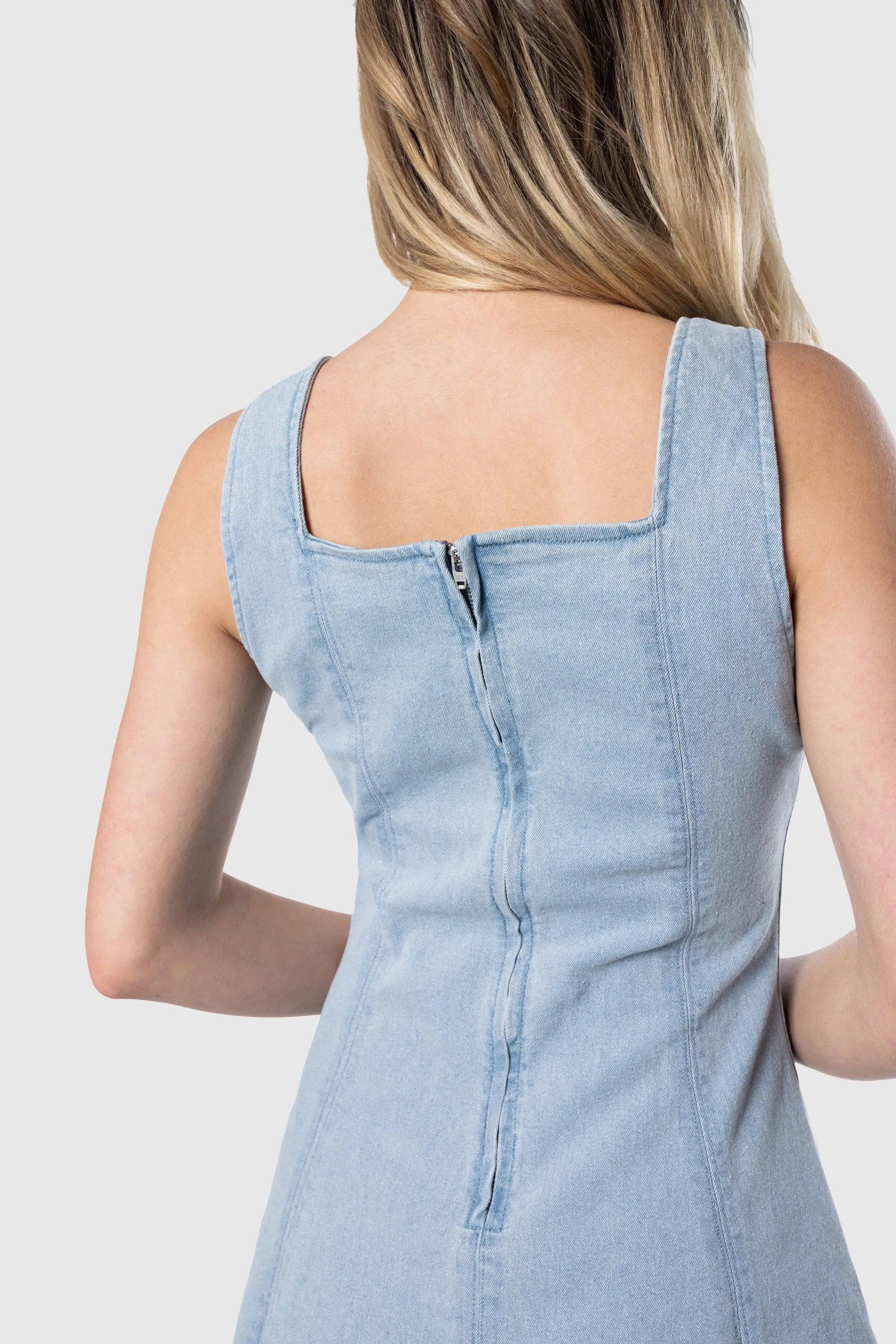 Denim Tank Dress sold by TEAMLTD product image thumbnail 4