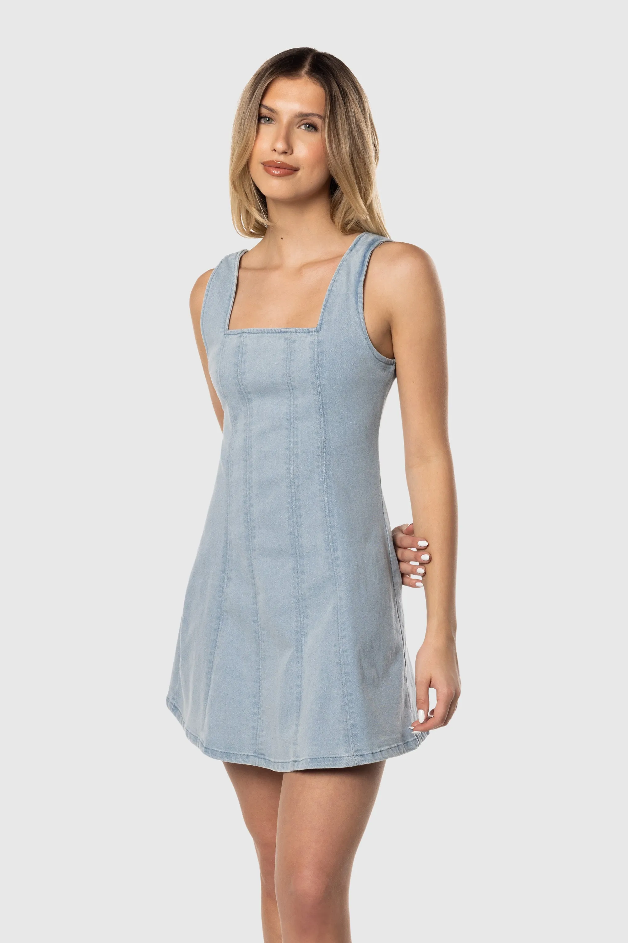 Denim Tank Dress sold by TEAMLTD
