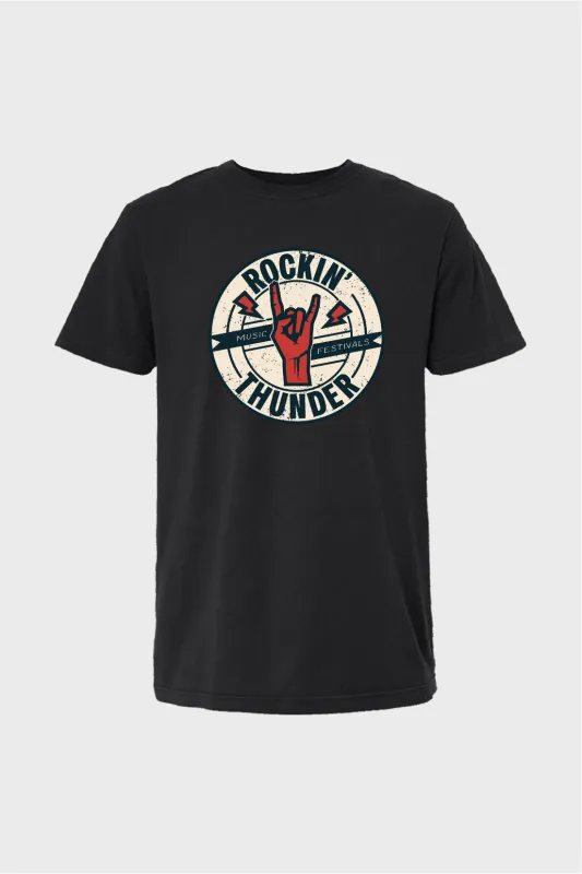 Rockin' Thunder Logo Tee (Full Colour) sold by TEAMLTD