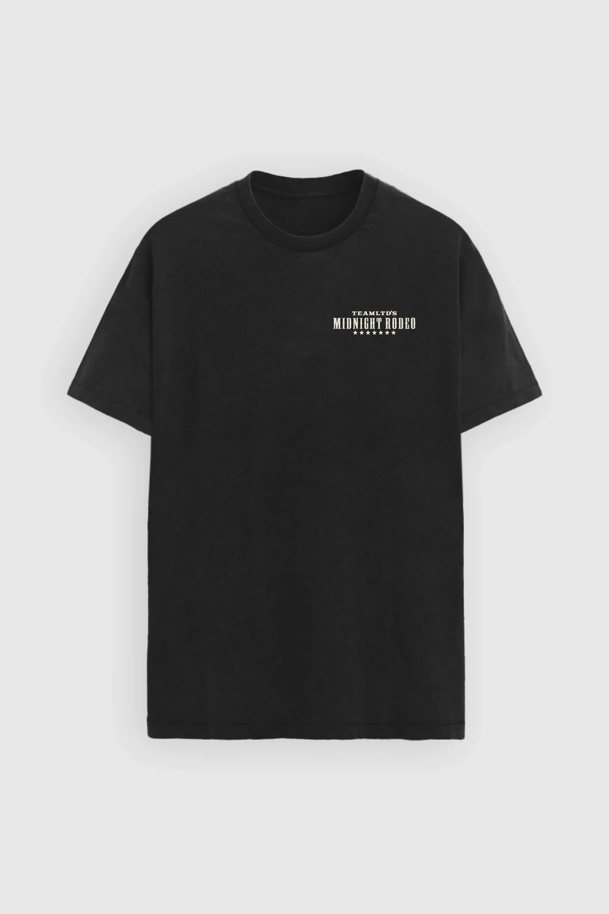 Black Midnight Rodeo Tee sold by TEAMLTD