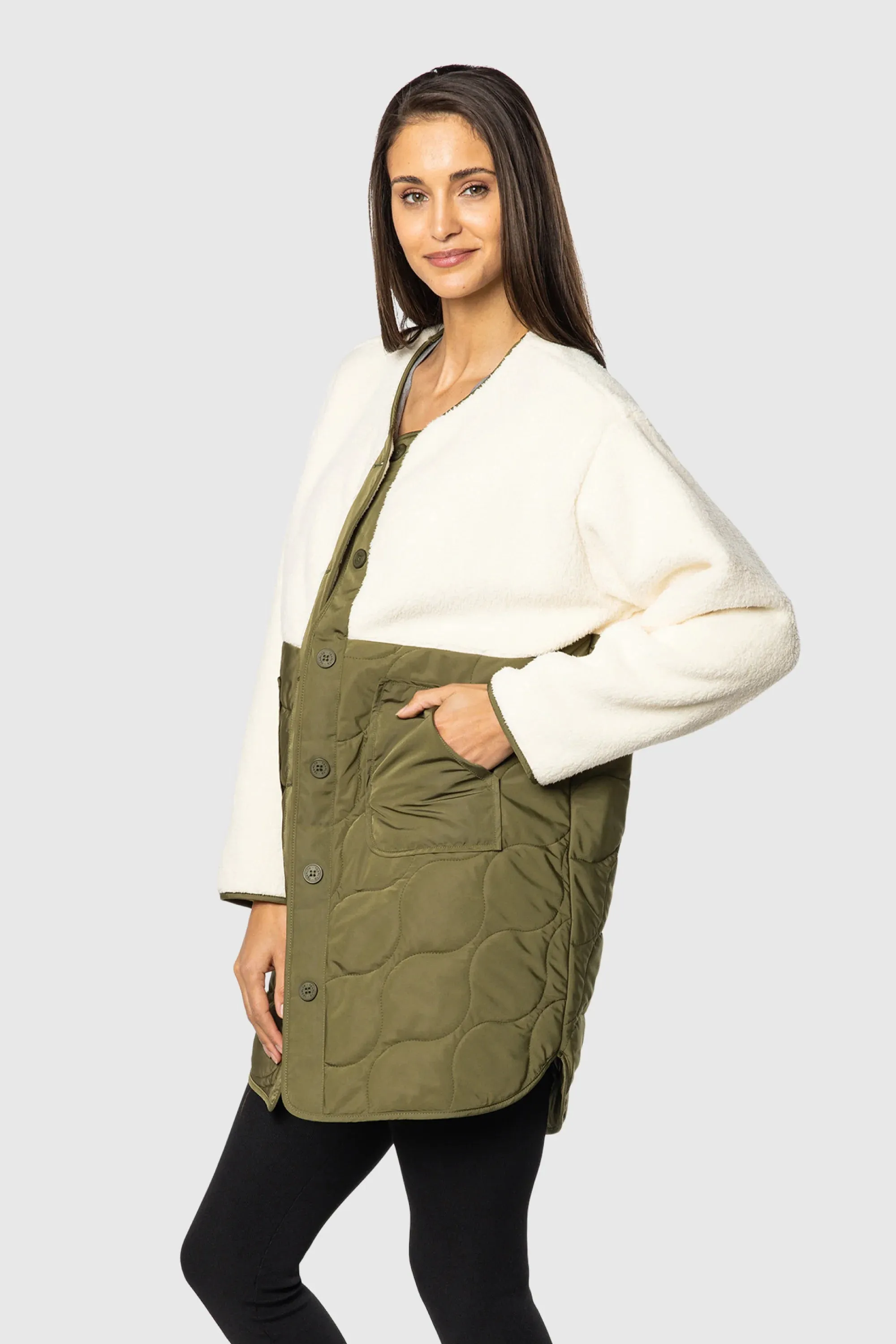 Sherpa Quilted Jacket sold by TEAMLTD product image thumbnail 2