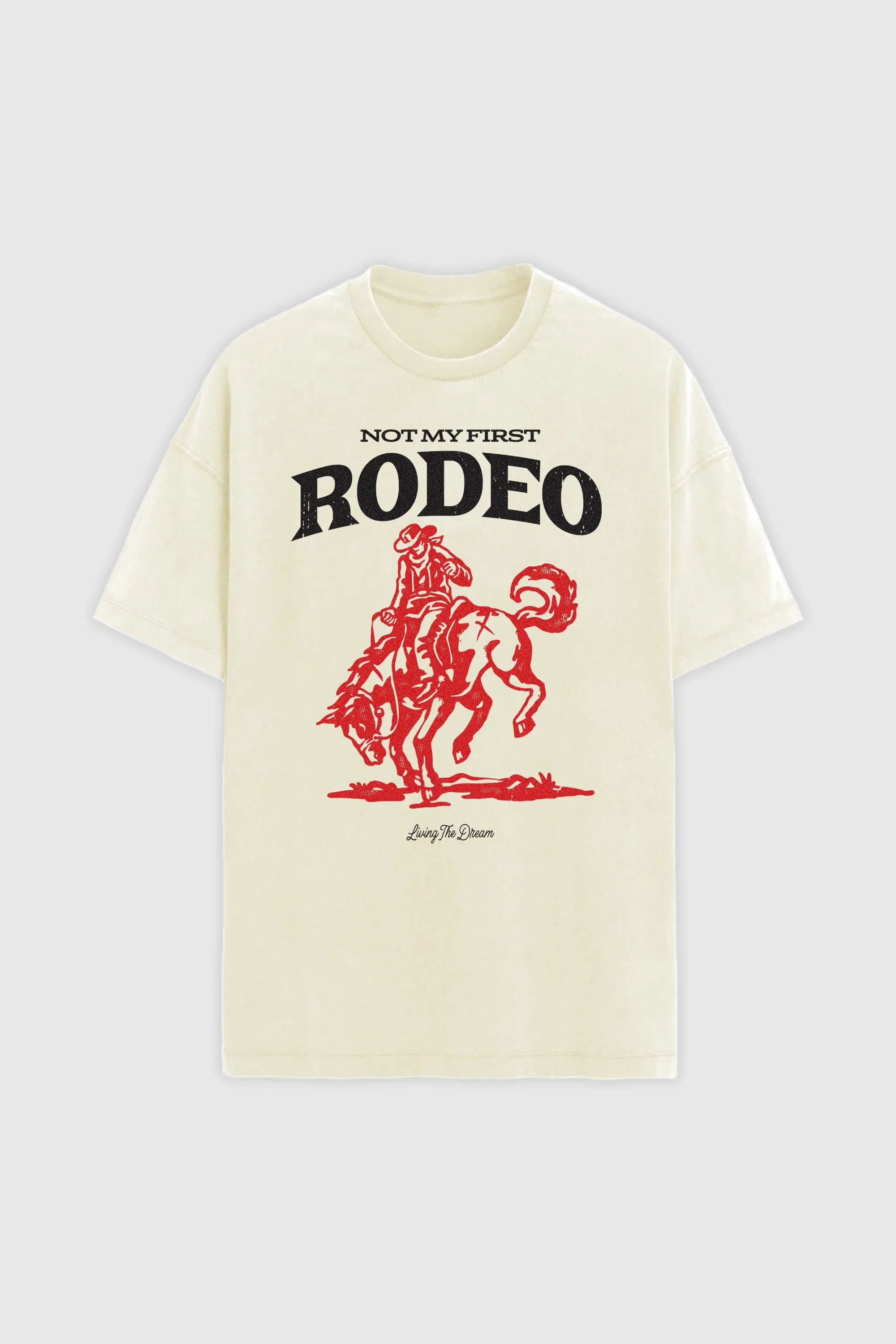 Rodeo Tee - Cream sold by TEAMLTD