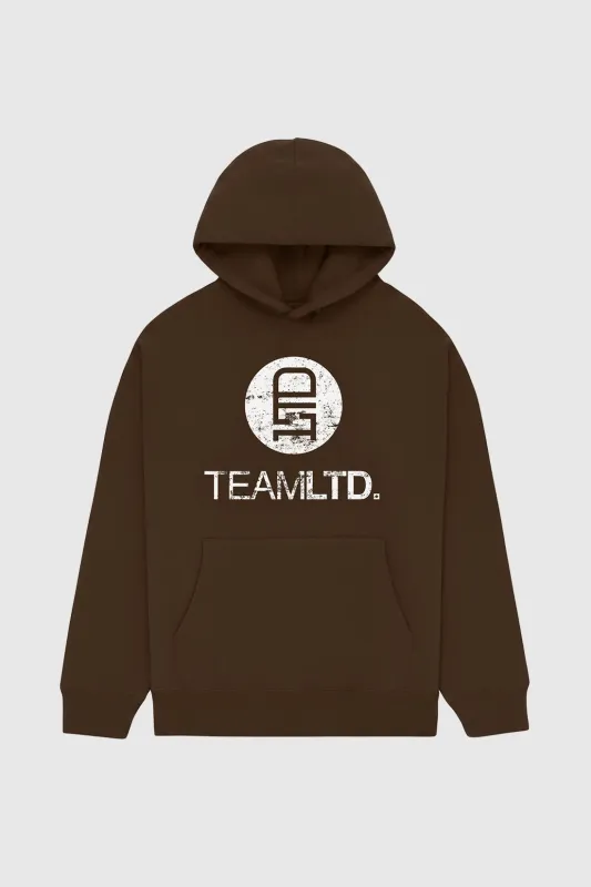 Distressed Logo Hoodie sold by TEAMLTD