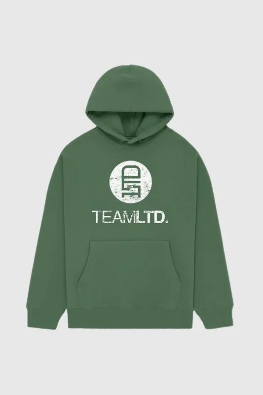 Distressed Logo Hoodie sold by TEAMLTD