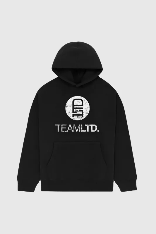 Distressed Logo Hoodie sold by TEAMLTD