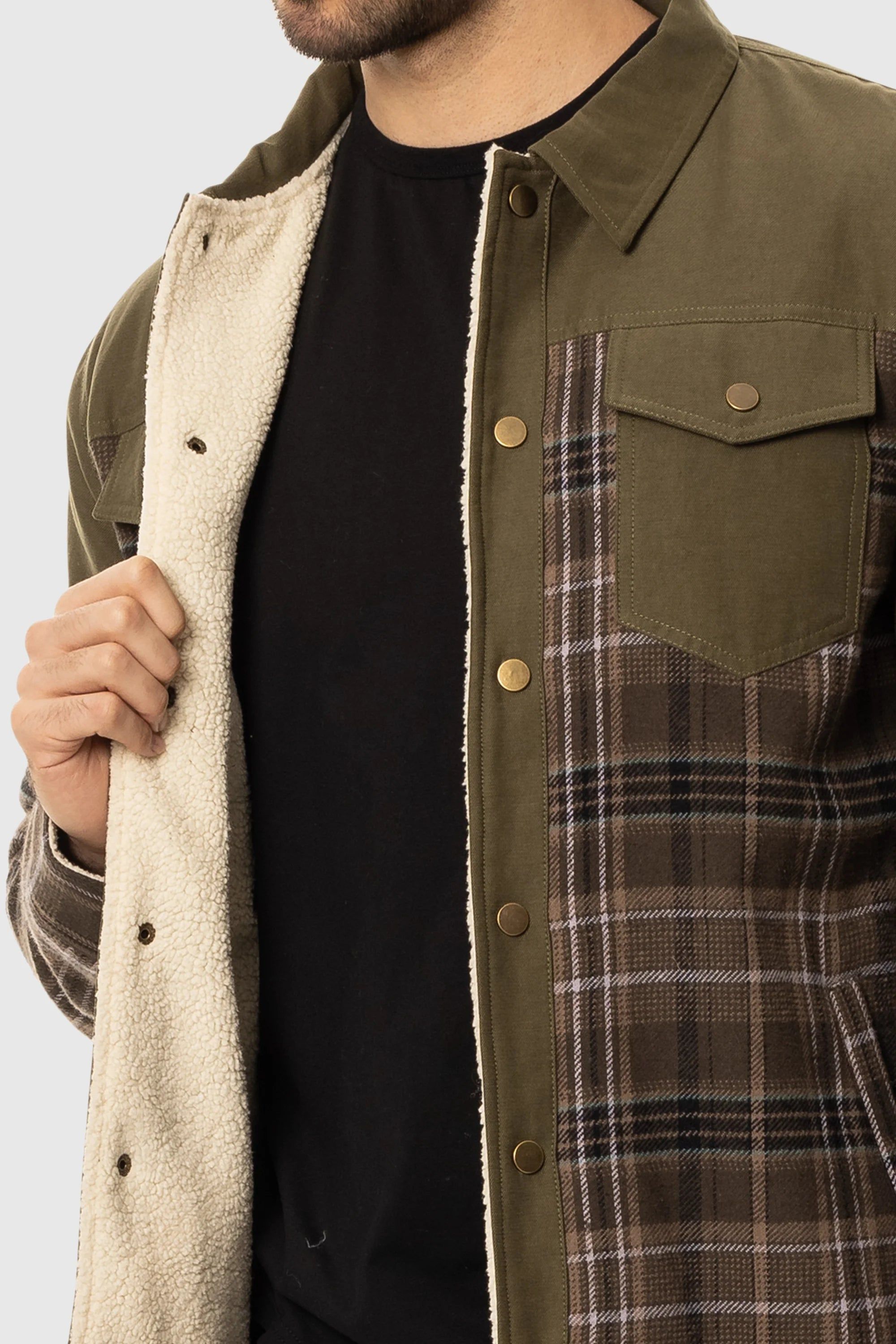 Panel Sherpa Jacket sold by TEAMLTD product image thumbnail 2