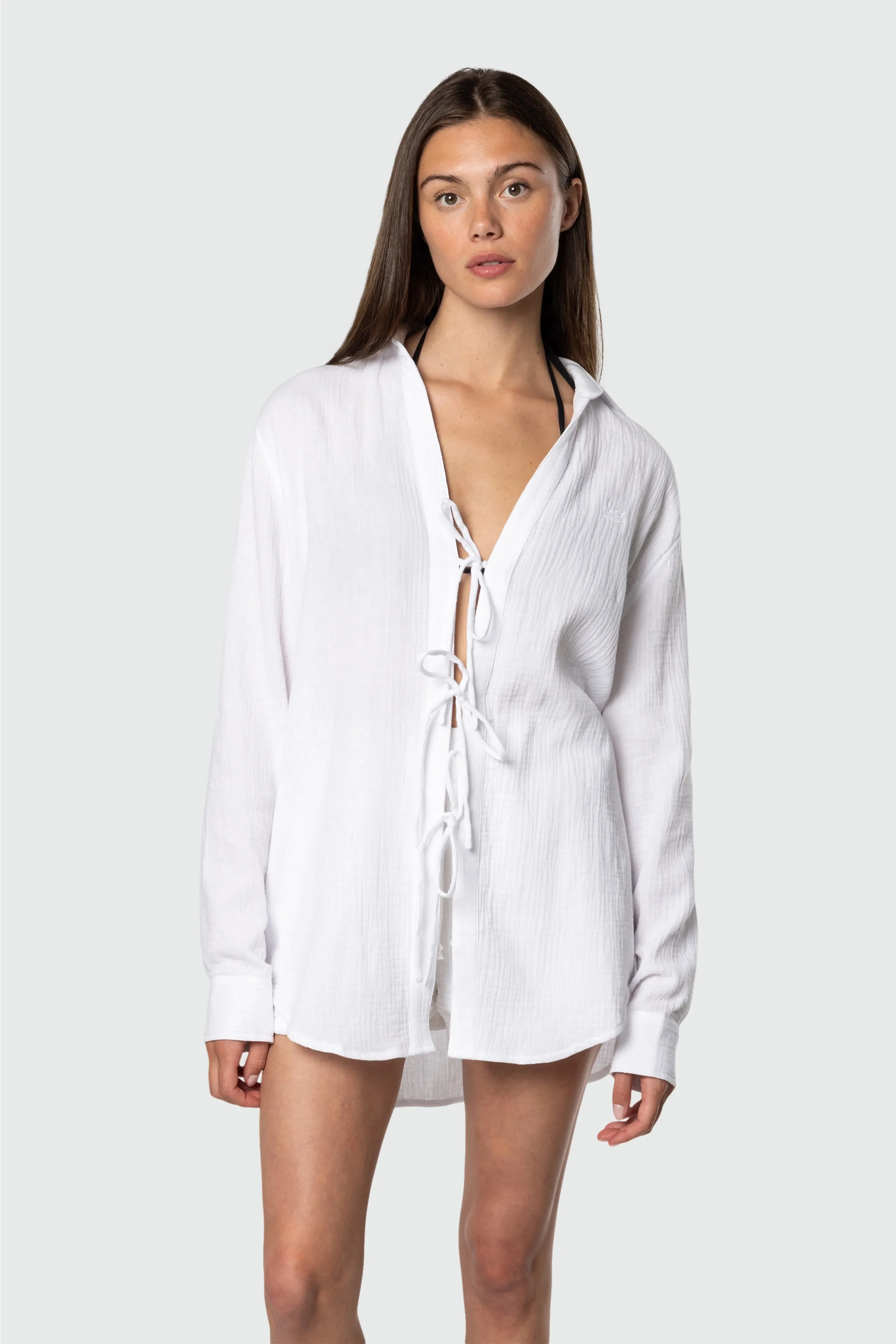 Breeze Tie Front Long Sleeve sold by TEAMLTD product image thumbnail 5