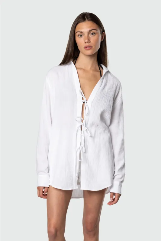 Breeze Tie Front Long Sleeve made by TEAMLTD