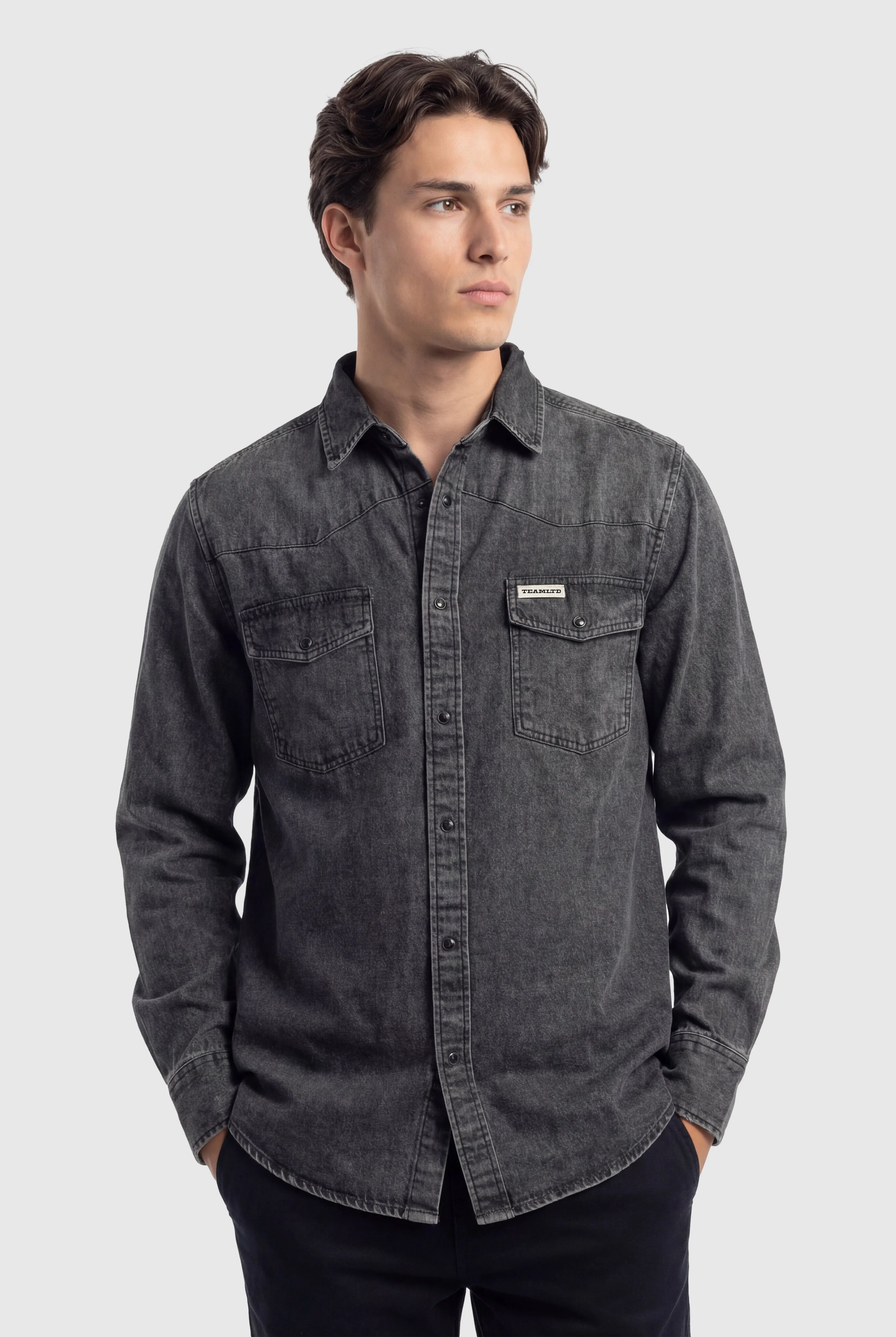 Homestead Denim Button Up sold by TEAMLTD