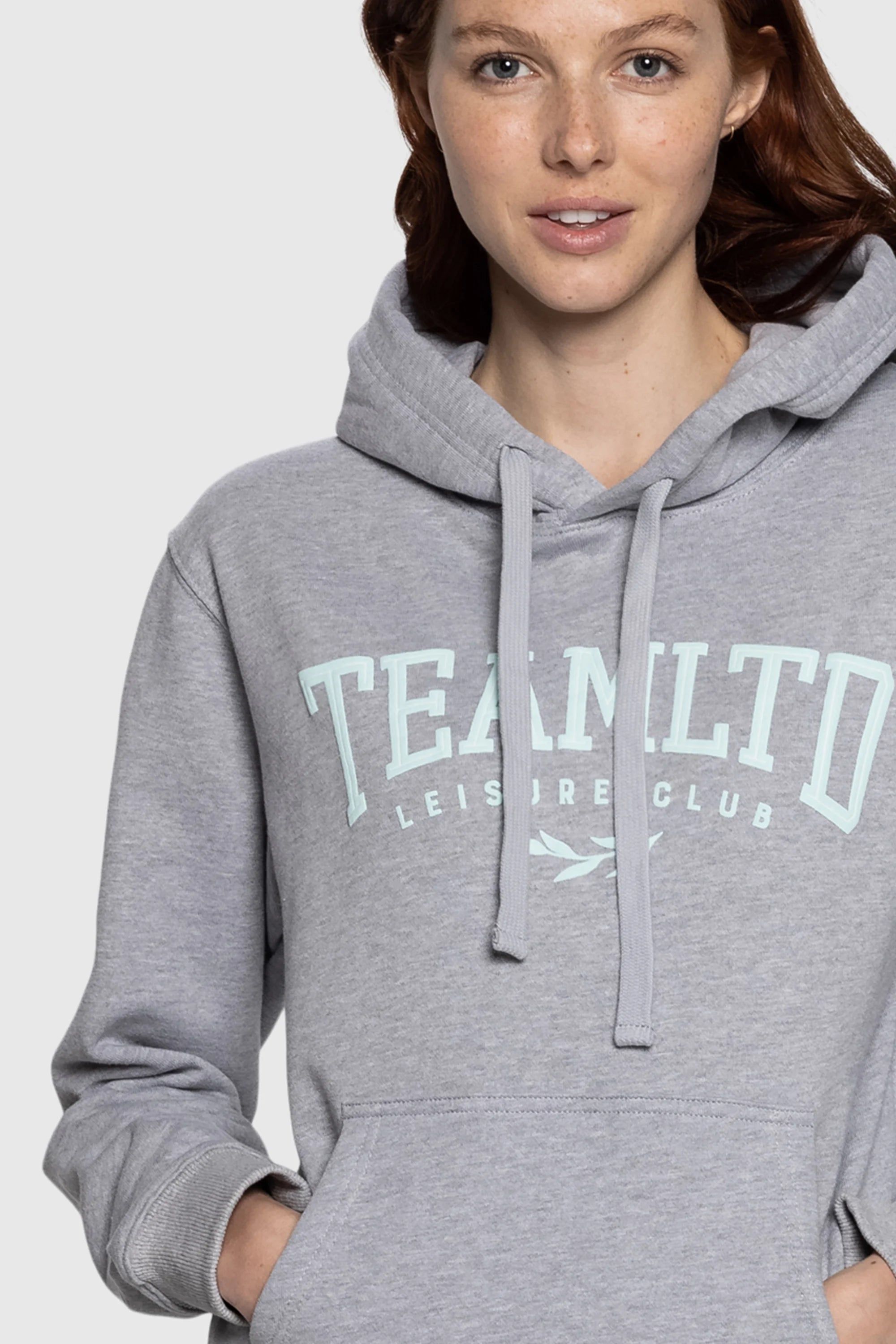 Heather Grey Ladies Core Hoodie sold by TEAMLTD product image thumbnail 2