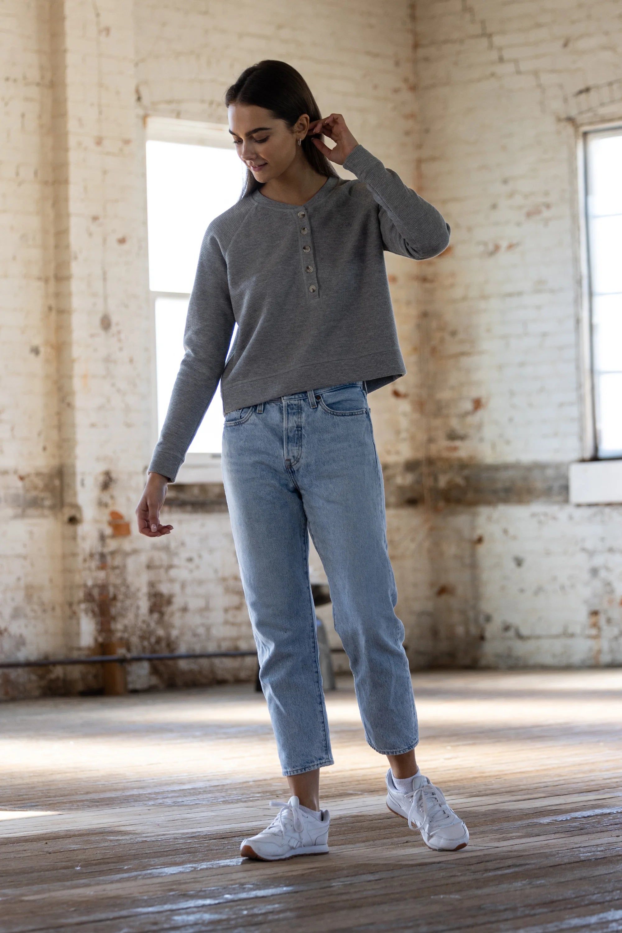 Brushed Waffle L/S sold by TEAMLTD product image thumbnail 4