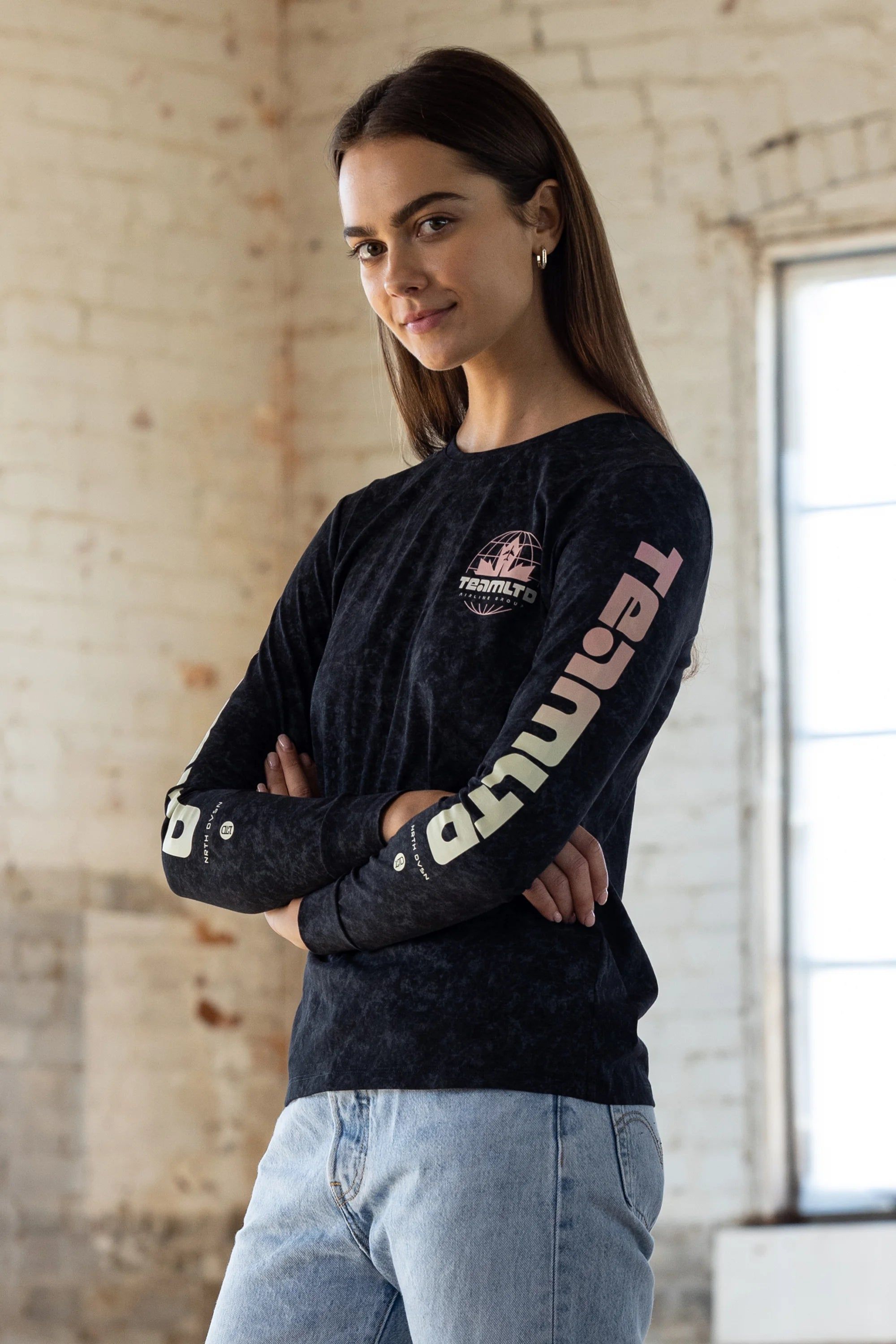 Ladies Marble Airways L/S sold by TEAMLTD product image thumbnail 5