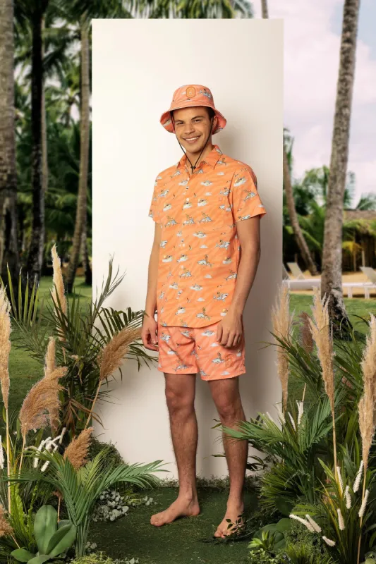 Orange Angler Summer Tux sold by TEAMLTD