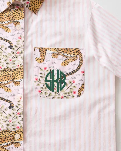 Bagheera - Everyday Button Down - Blush sold by Printfresh