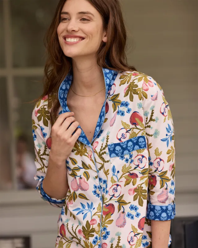 Pomme & Poire - Long PJ Set - Parchment sold by Printfresh