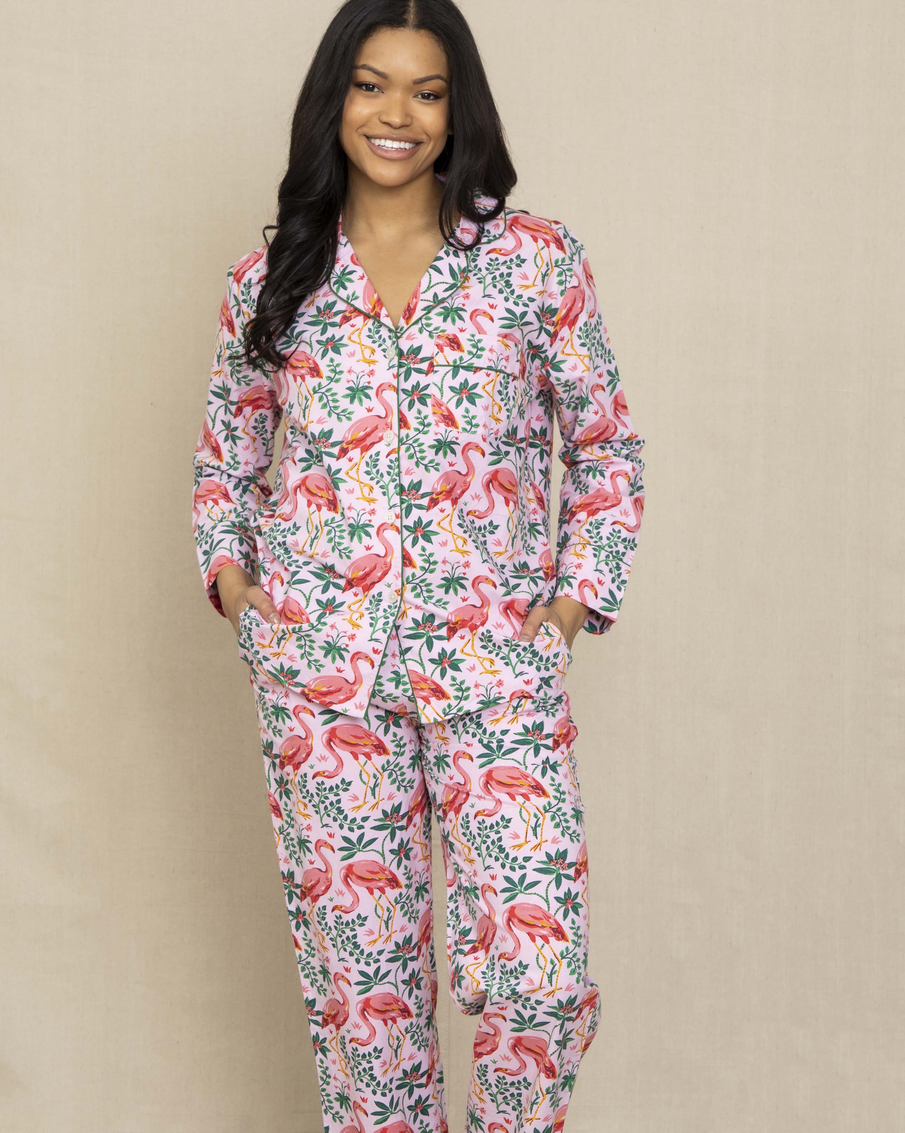 Flock of Flamingos - Petite Long Sleep Set - Rose sold by Printfresh product image thumbnail 2