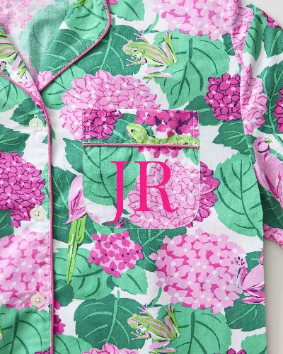 Secret Garden - Sleep Shirt - Pink Hydrangea sold by Printfresh