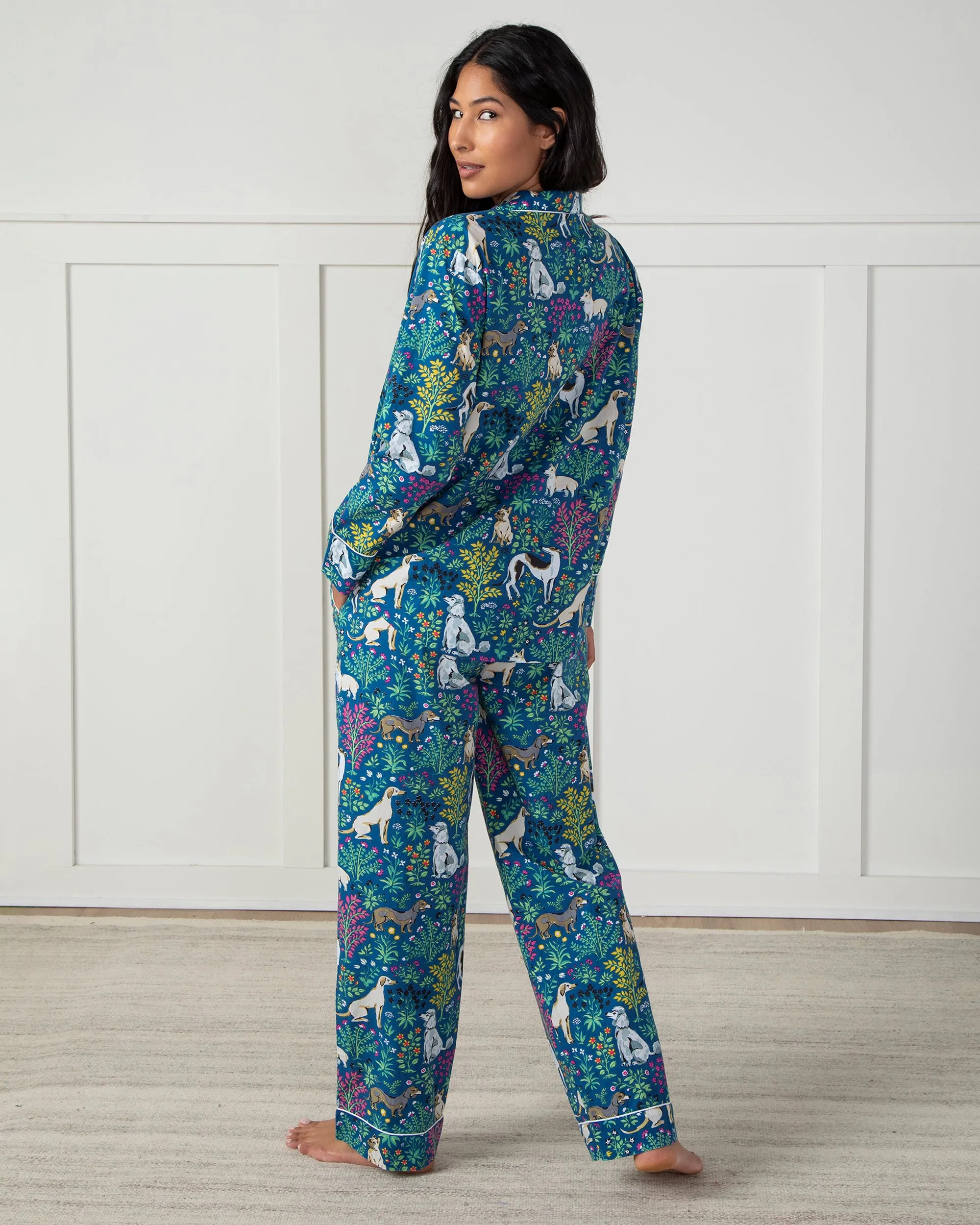 Must Love Dogs - Long PJ Set - Indigo sold by Printfresh product image thumbnail 4