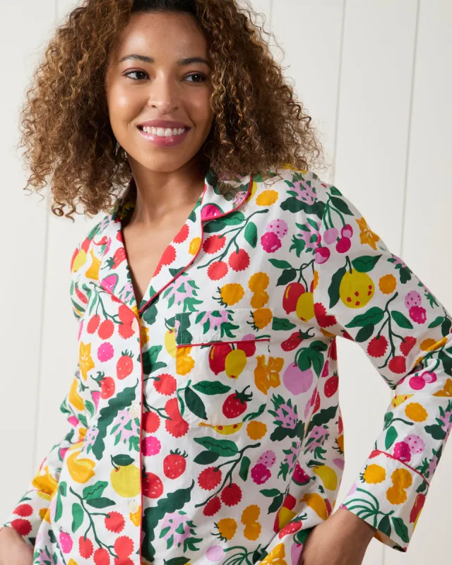 Smoothie Time - Petite Long PJ Set - Cloud sold by Printfresh