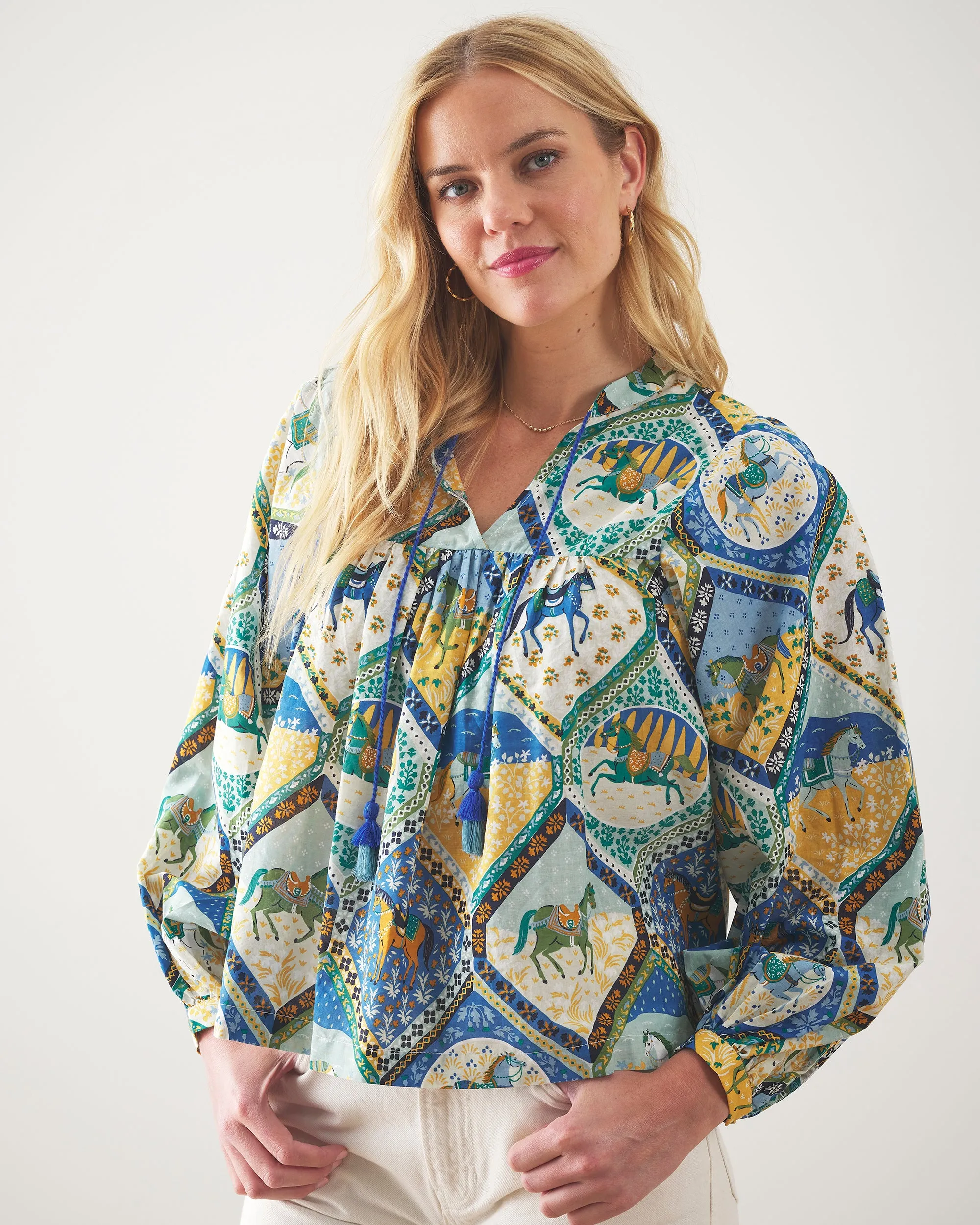 High Horse - Tides Turned Blouse - Sage sold by Printfresh product image thumbnail 3