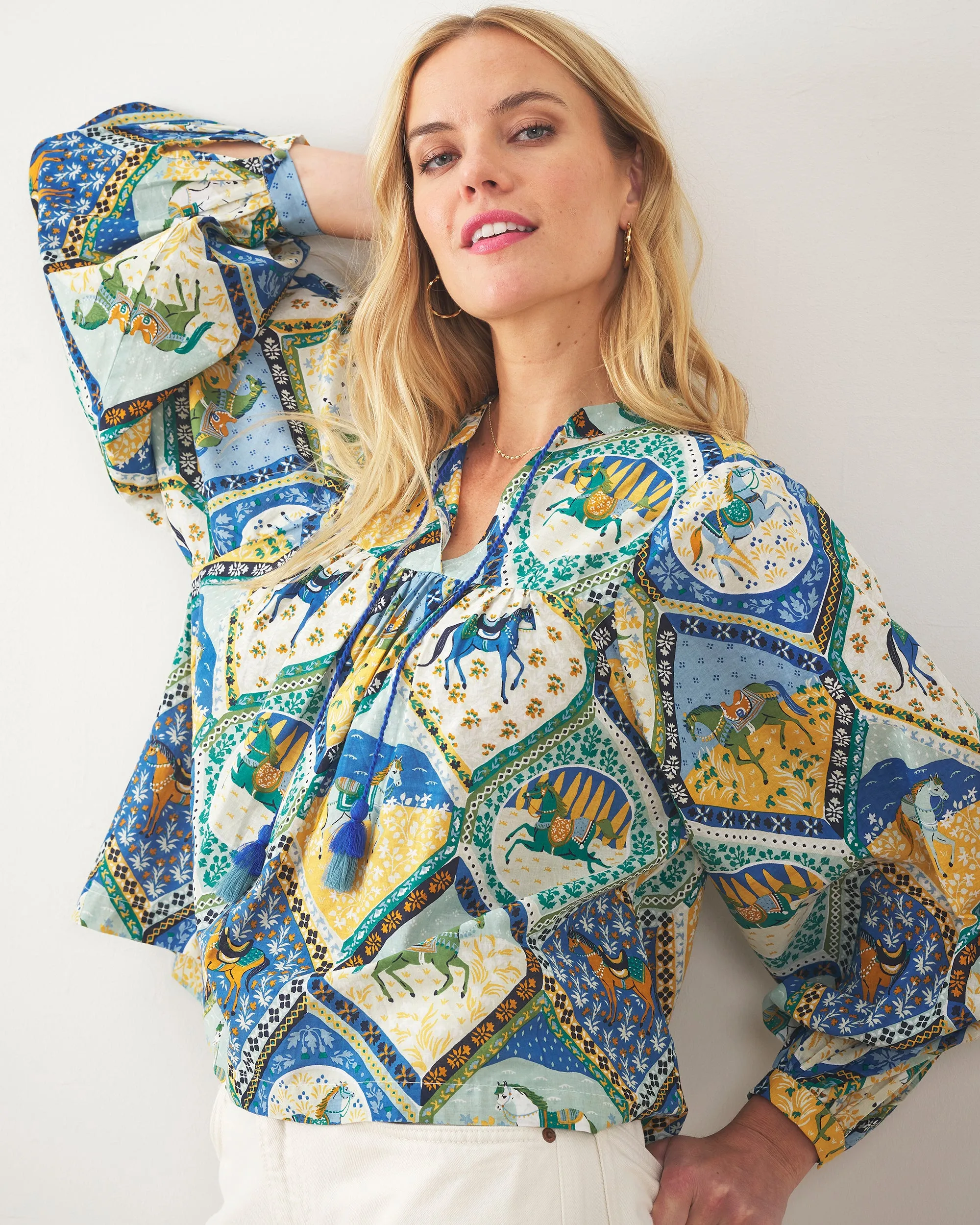 High Horse - Tides Turned Blouse - Sage sold by Printfresh