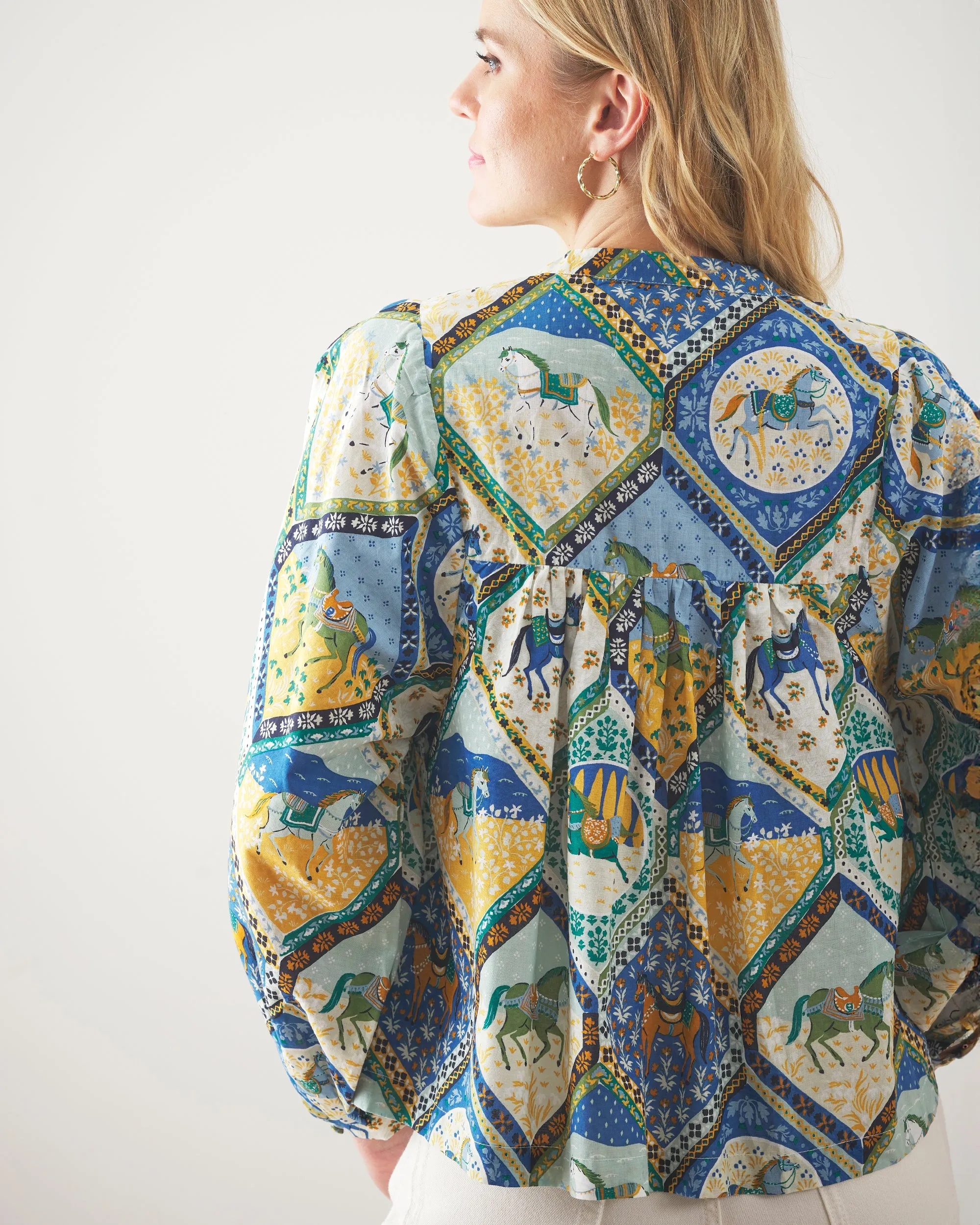 High Horse - Tides Turned Blouse - Sage sold by Printfresh product image thumbnail 4