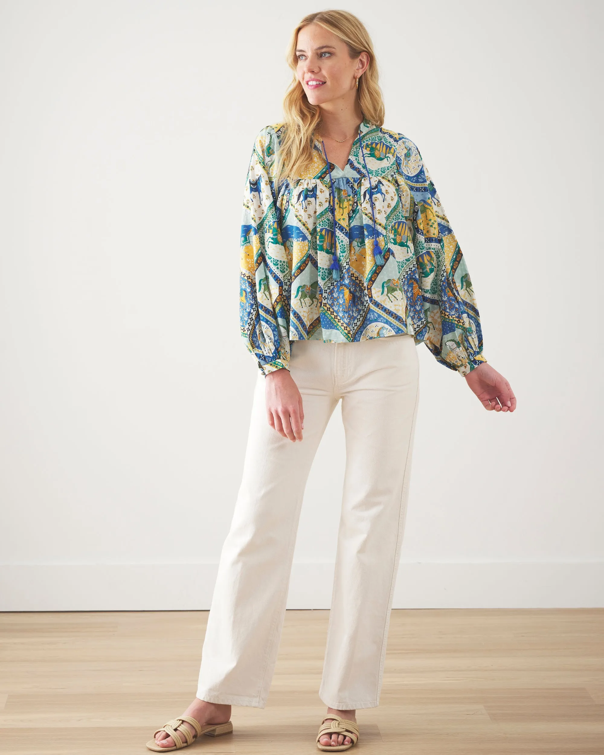 High Horse - Tides Turned Blouse - Sage sold by Printfresh product image thumbnail 2