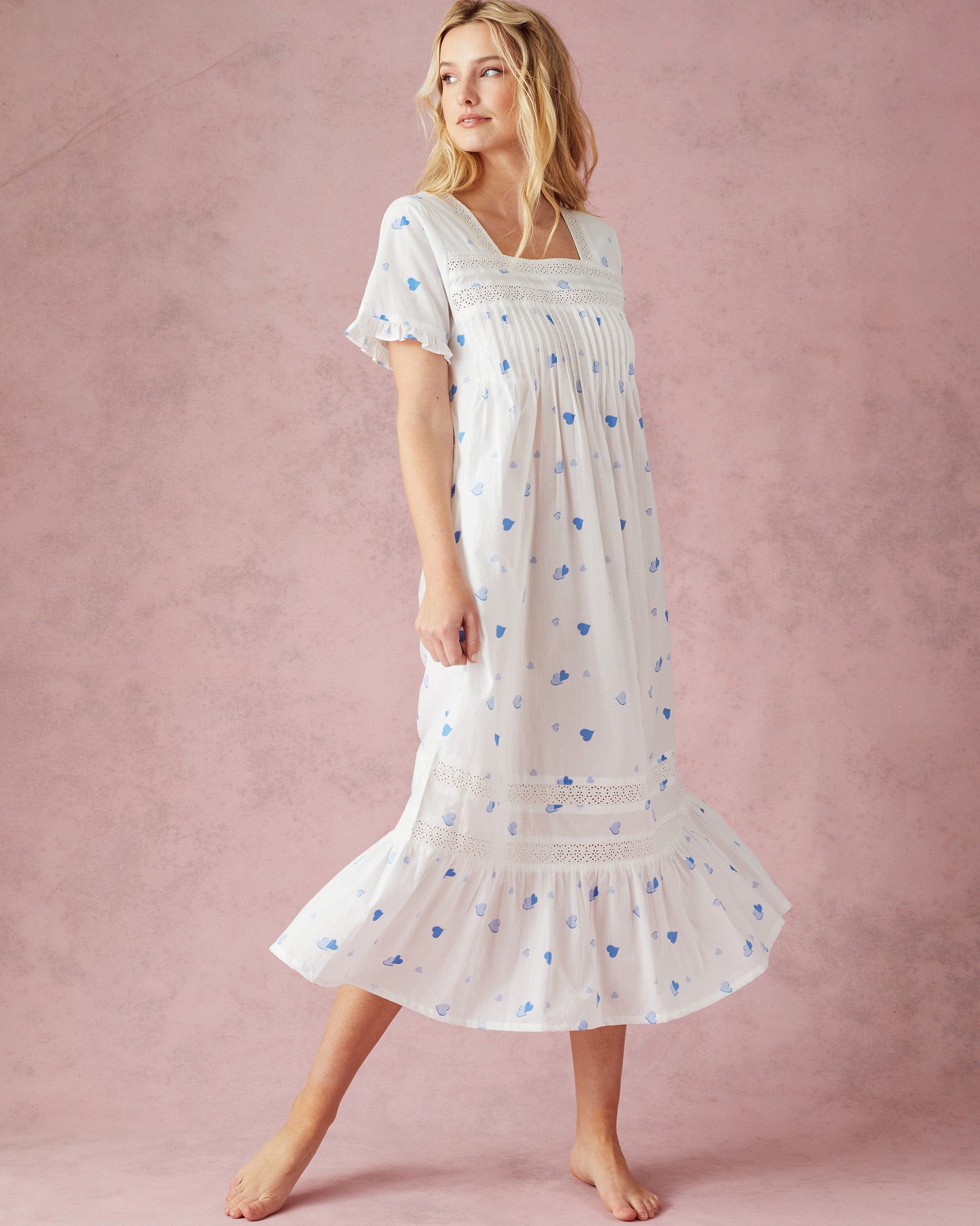 PF + Pencil & Paper Co. Heartbreaker - Nashville Nights Nightgown - Cloud sold by Printfresh product image thumbnail 2