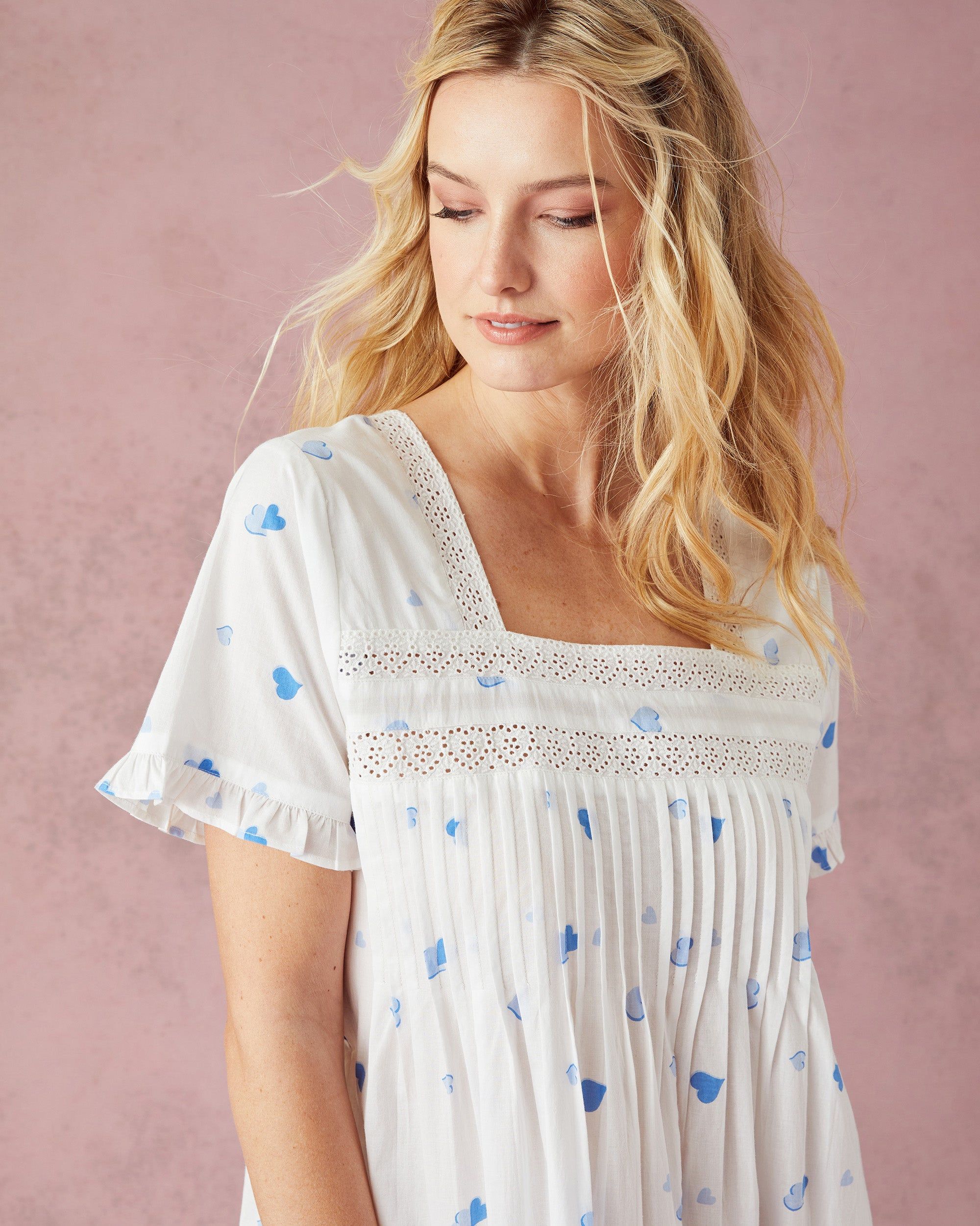 PF + Pencil & Paper Co. Heartbreaker - Nashville Nights Nightgown - Cloud sold by Printfresh product image thumbnail 4