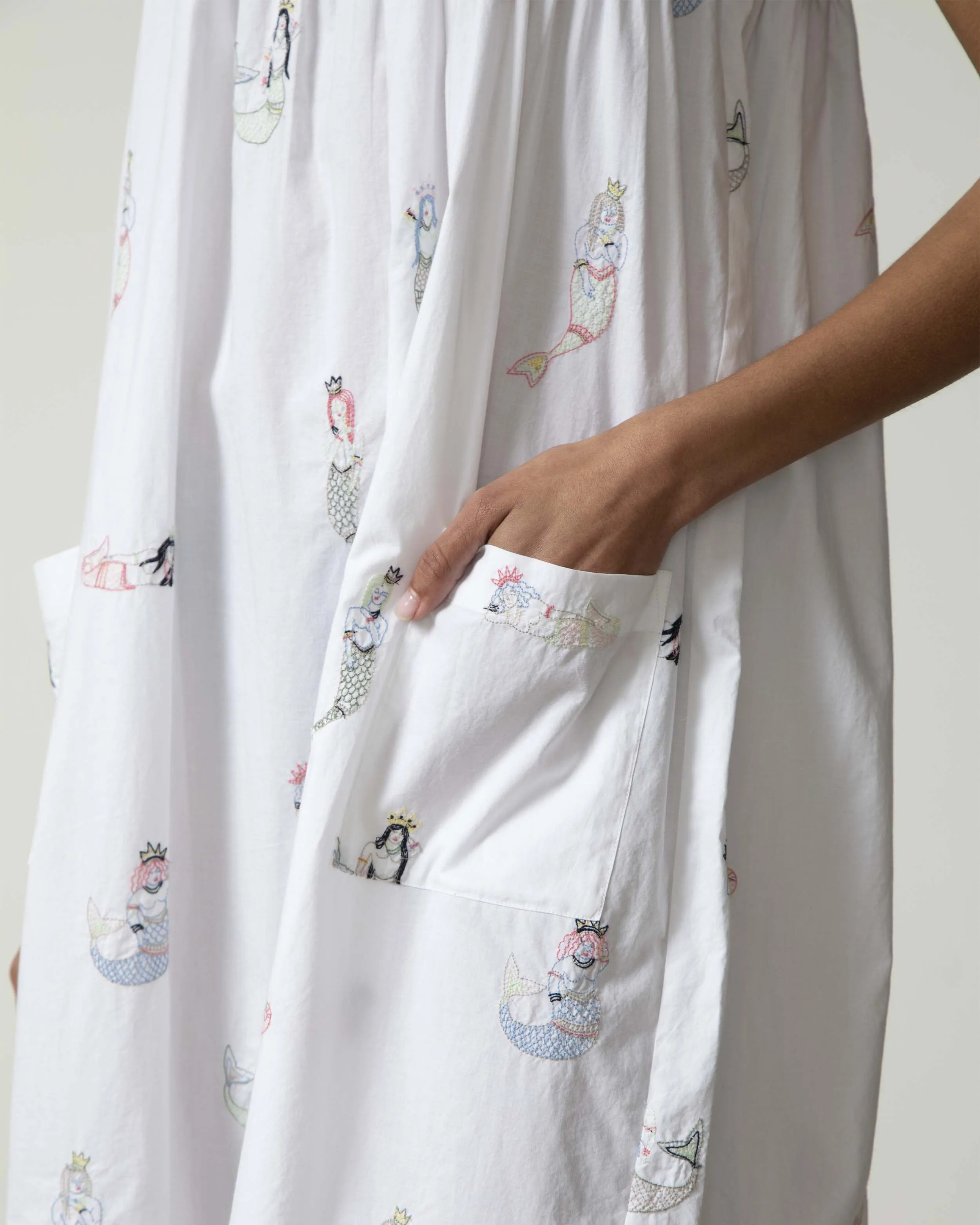 Daughters of Triton - Shoreline Nightgown - Cloud sold by Printfresh product image thumbnail 2