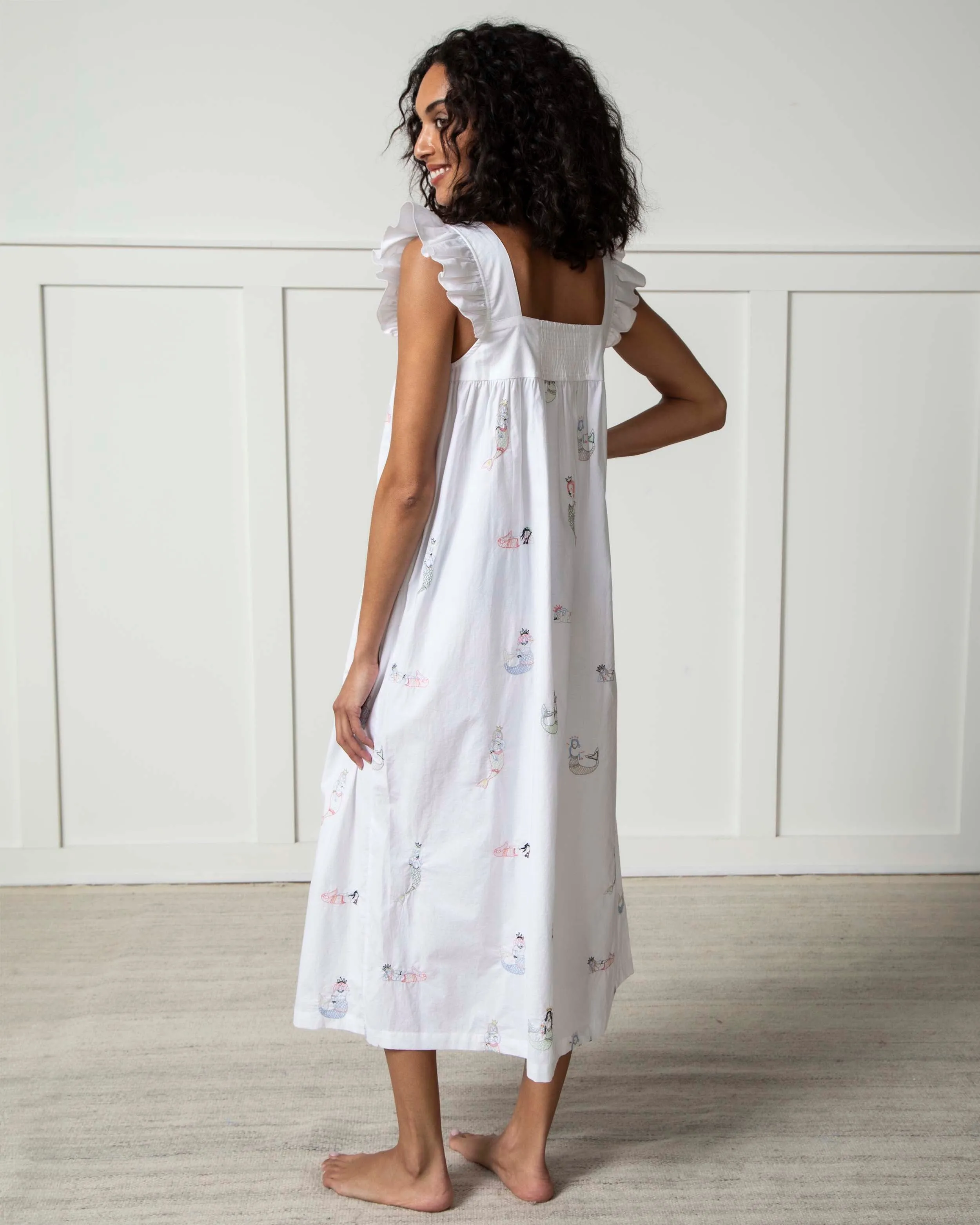 Daughters of Triton - Shoreline Nightgown - Cloud sold by Printfresh product image thumbnail 4