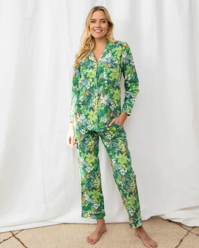 Tropical Oasis - Long Sleep Set - Sage sold by Printfresh