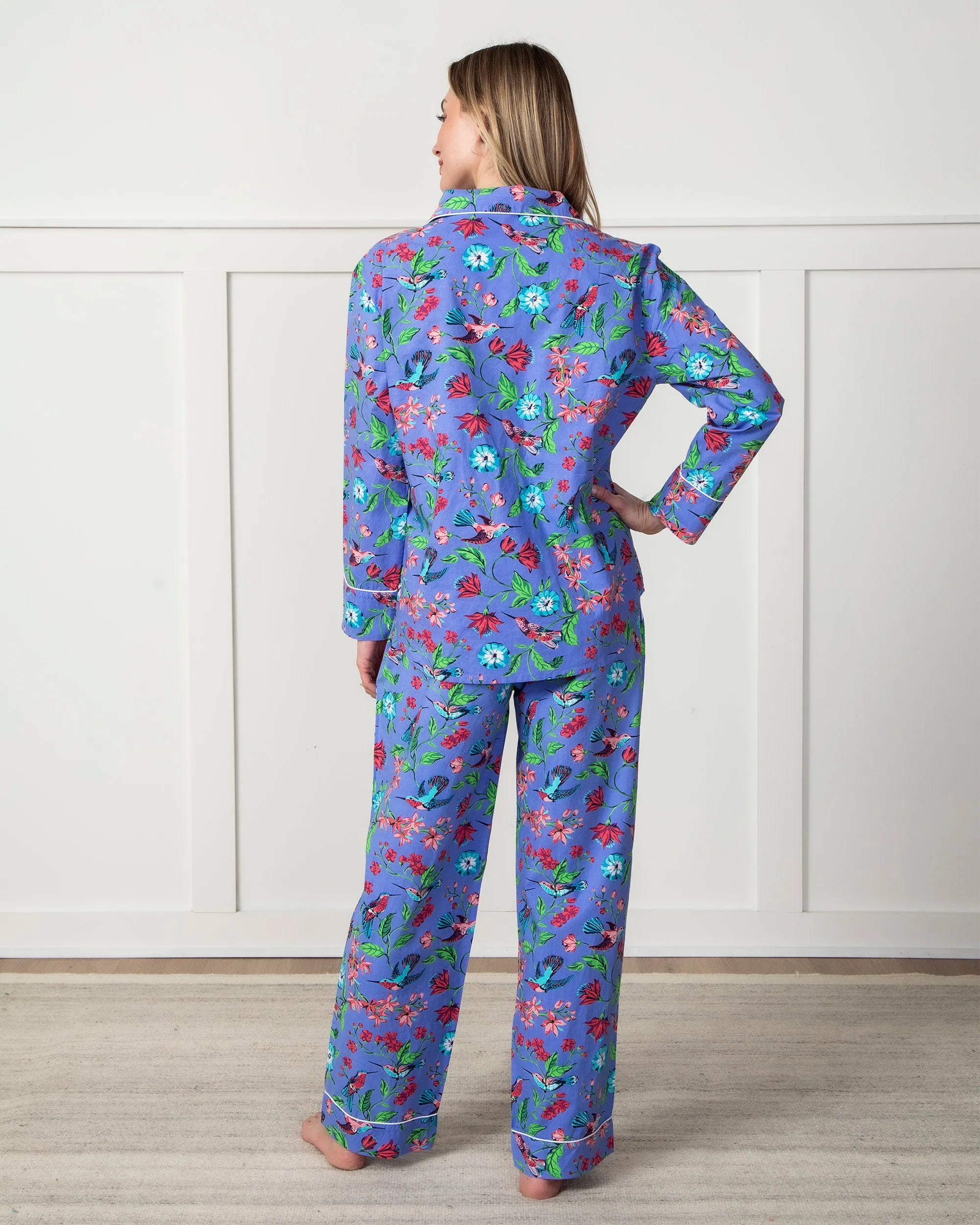 Hummingbird Haven - Petite Long PJ Set - Crocus sold by Printfresh product image thumbnail 5
