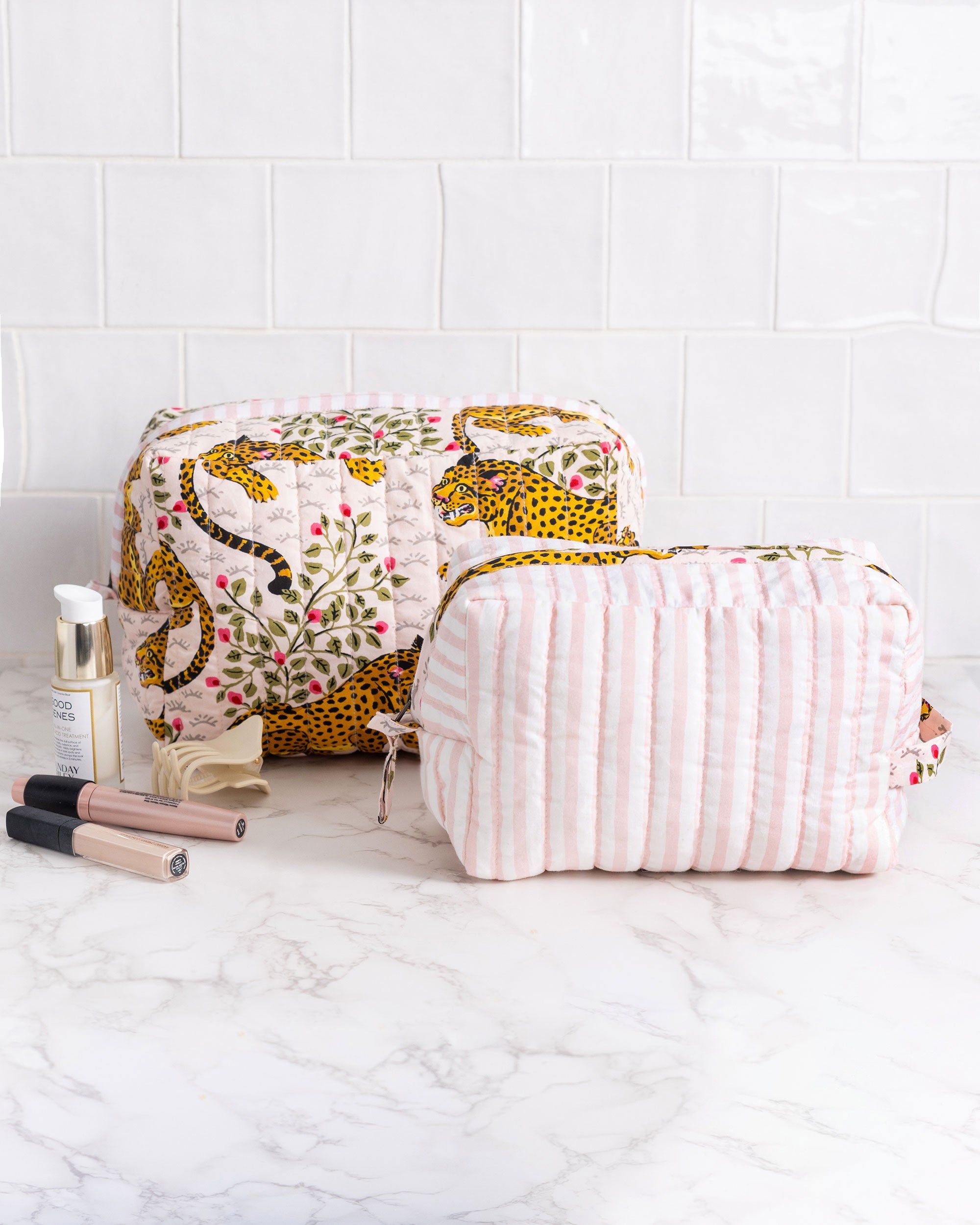 Bagheera - Oversized Pouch Set - Blush sold by Printfresh