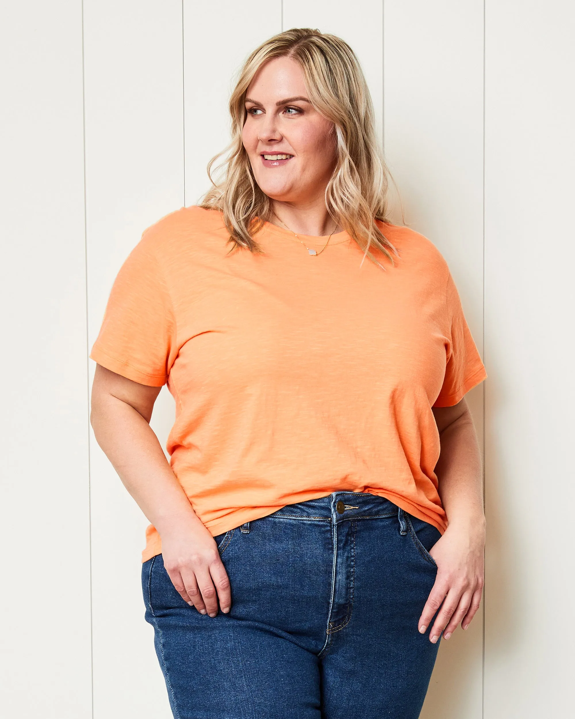 Creamsicle - Saturday Tee - Knit T-Shirt sold by Printfresh