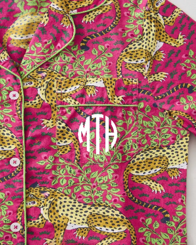 Bagheera - Long PJ Set - Hot Pink sold by Printfresh