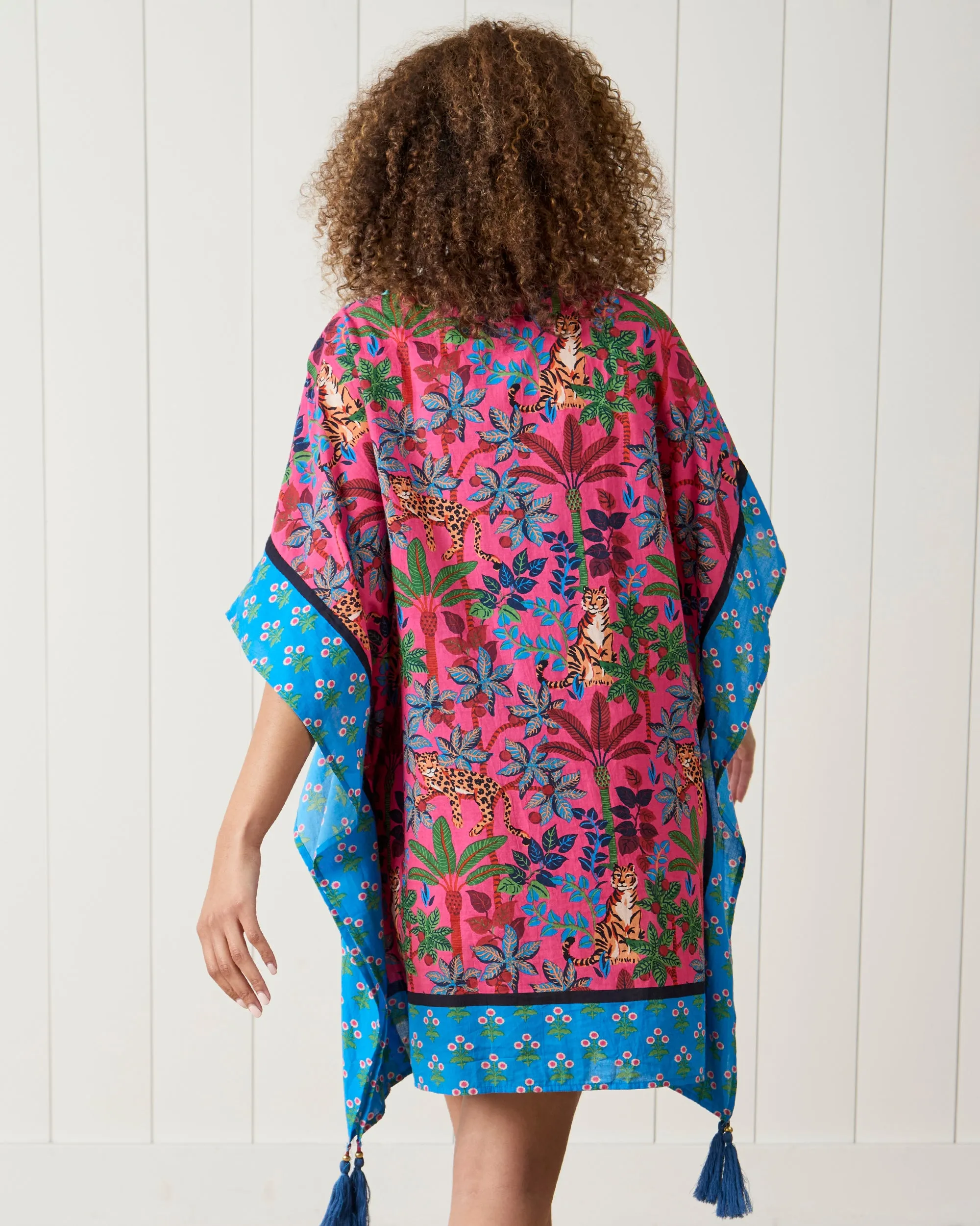 Big Cat Energy - Cabana Club Cover-Up - Fuschia sold by Printfresh product image thumbnail 4