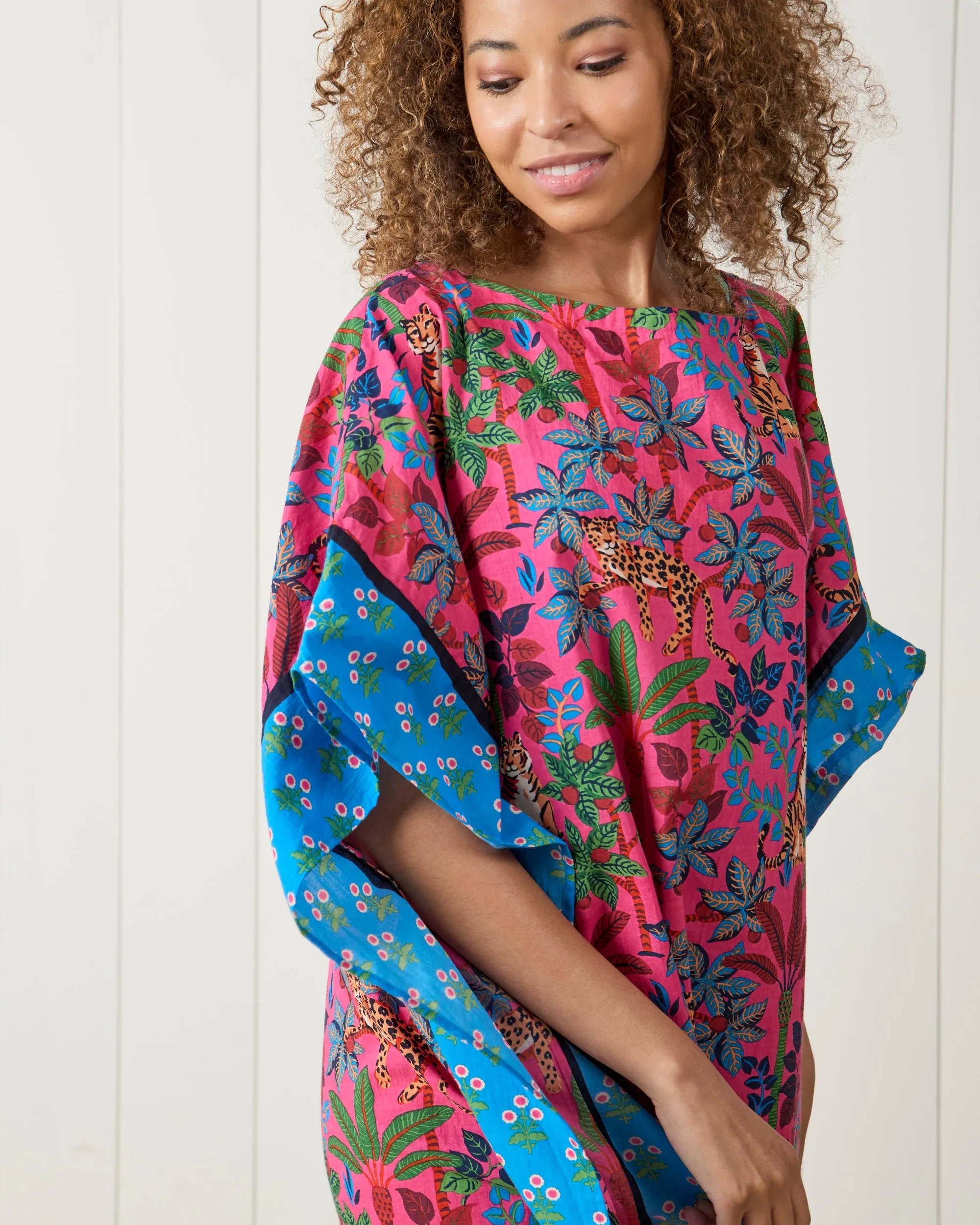 Big Cat Energy - Cabana Club Cover-Up - Fuschia sold by Printfresh product image thumbnail 3