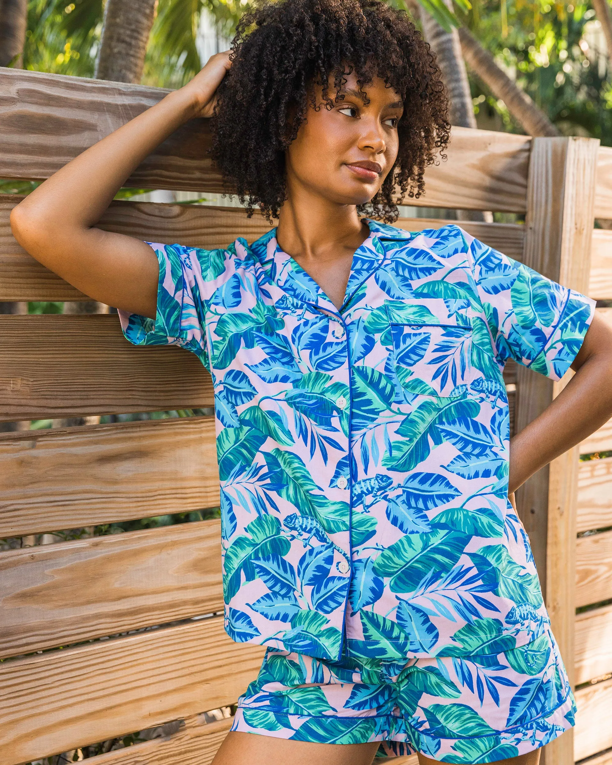 Karma Chameleon - Petite Short PJ Set - Bubblegum Pink sold by Printfresh product image thumbnail 2