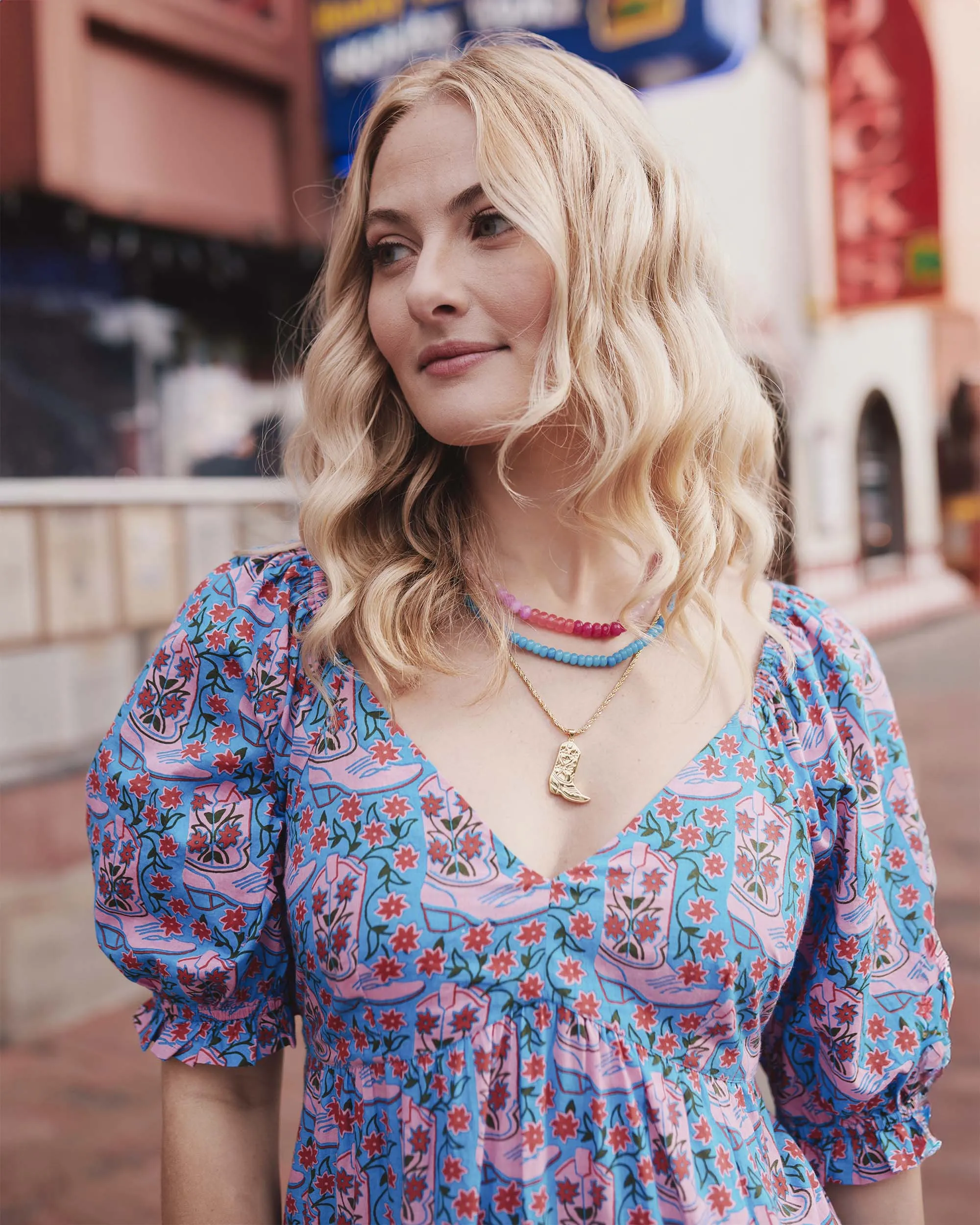 PF x Allie+Bess - Lost My Boot Necklace sold by Printfresh product image thumbnail 3