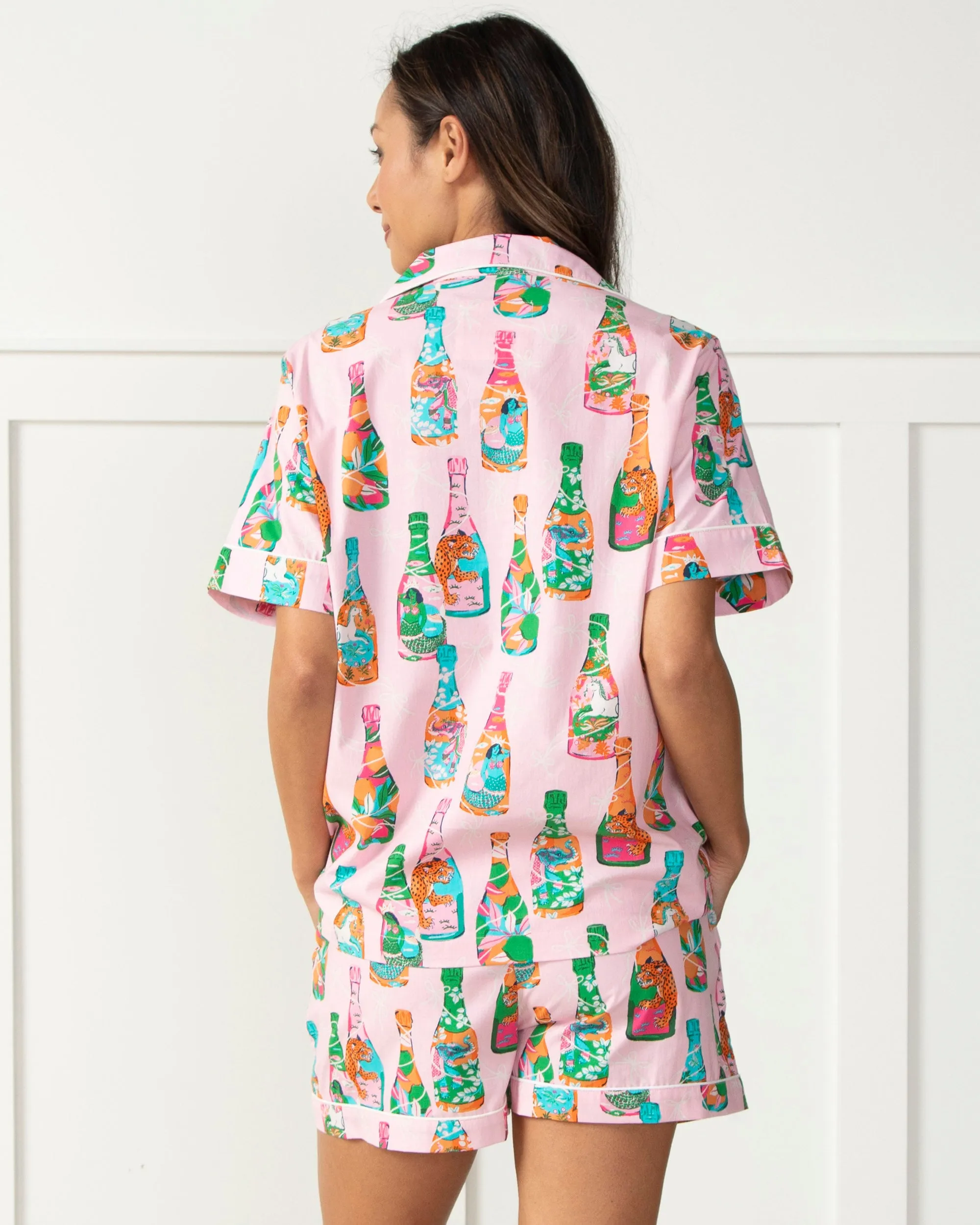 Pop the Bubbly - Short PJ Set - Sparkling Rosé sold by Printfresh product image thumbnail 3