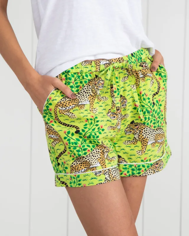 Bagheera - Pajama Shorts - Green Apple sold by Printfresh